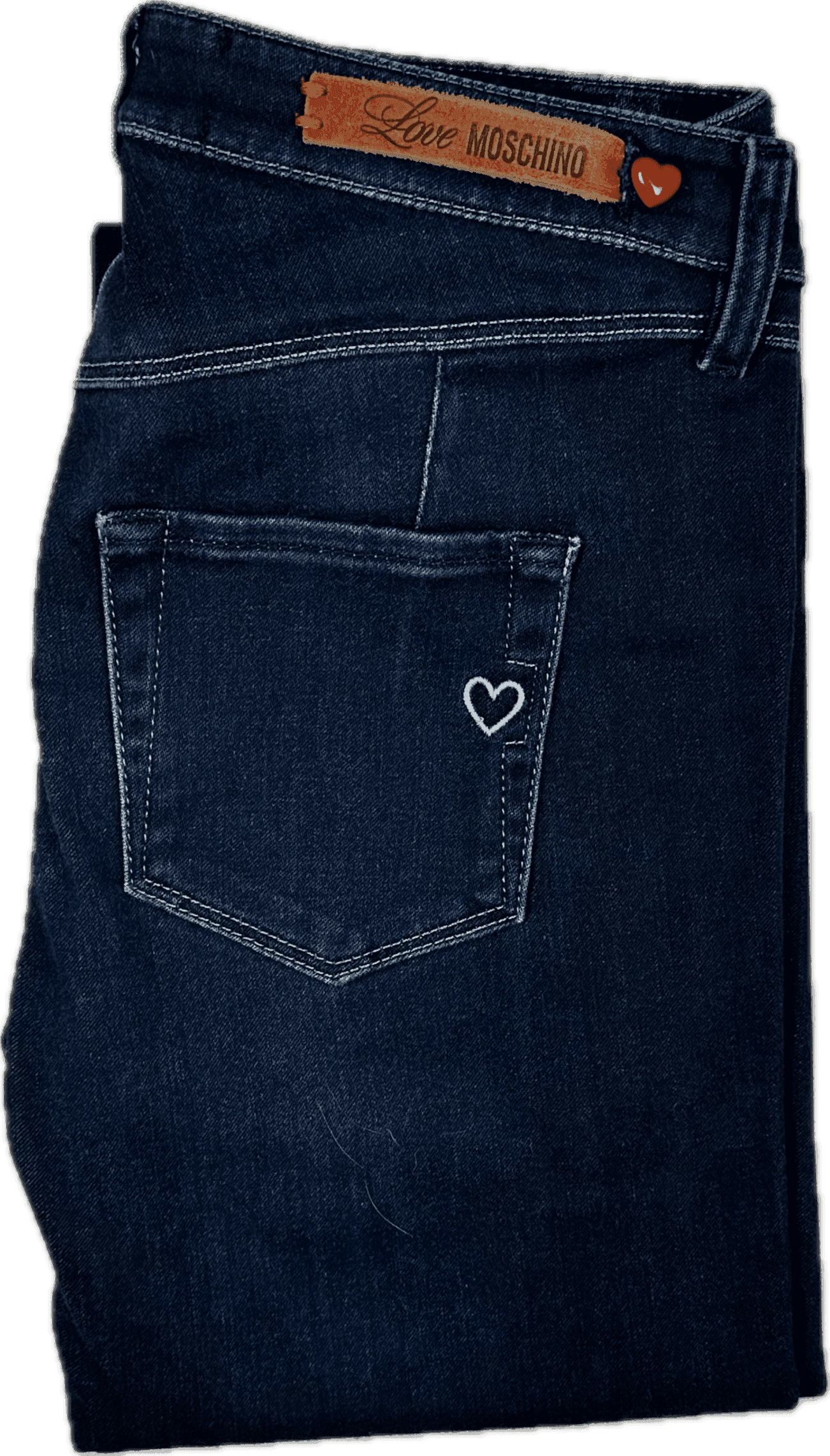 Love Moschino Blue Skinny Logo Jeans - Size 25 — photo 3 of 8
