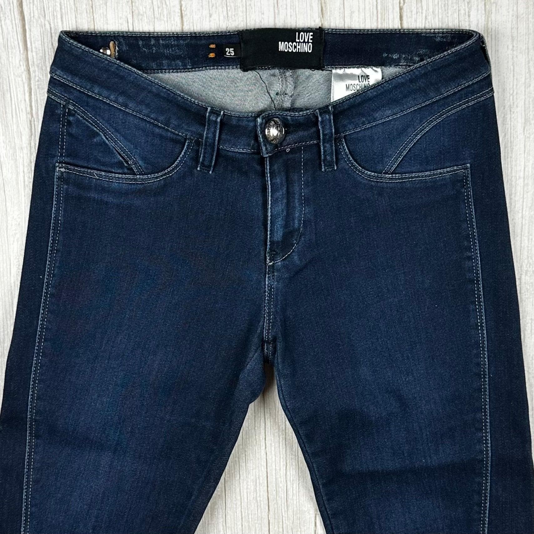 Love Moschino Blue Skinny Logo Jeans - Size 25 — photo 4 of 8