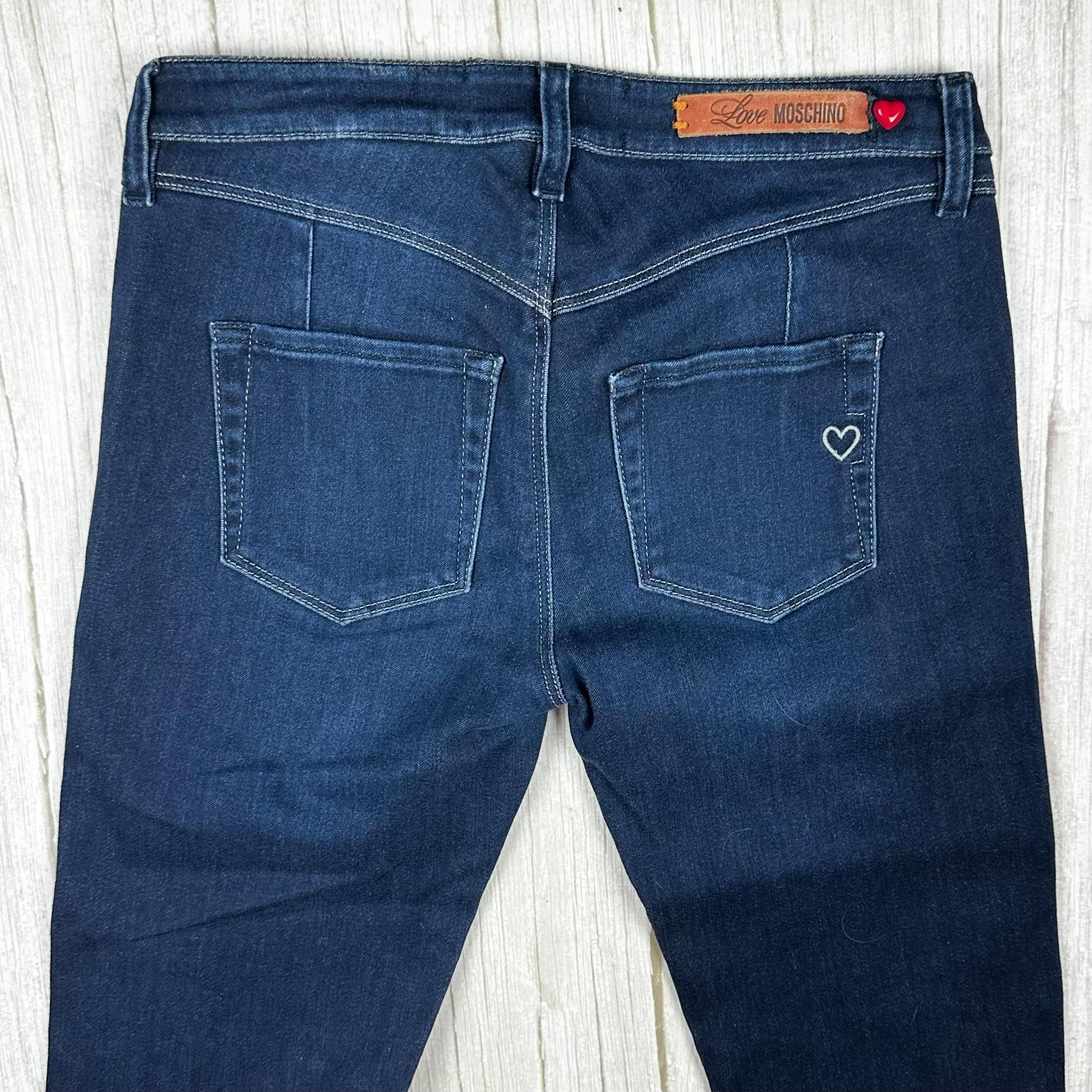 Love Moschino Blue Skinny Logo Jeans - Size 25 — photo 5 of 8