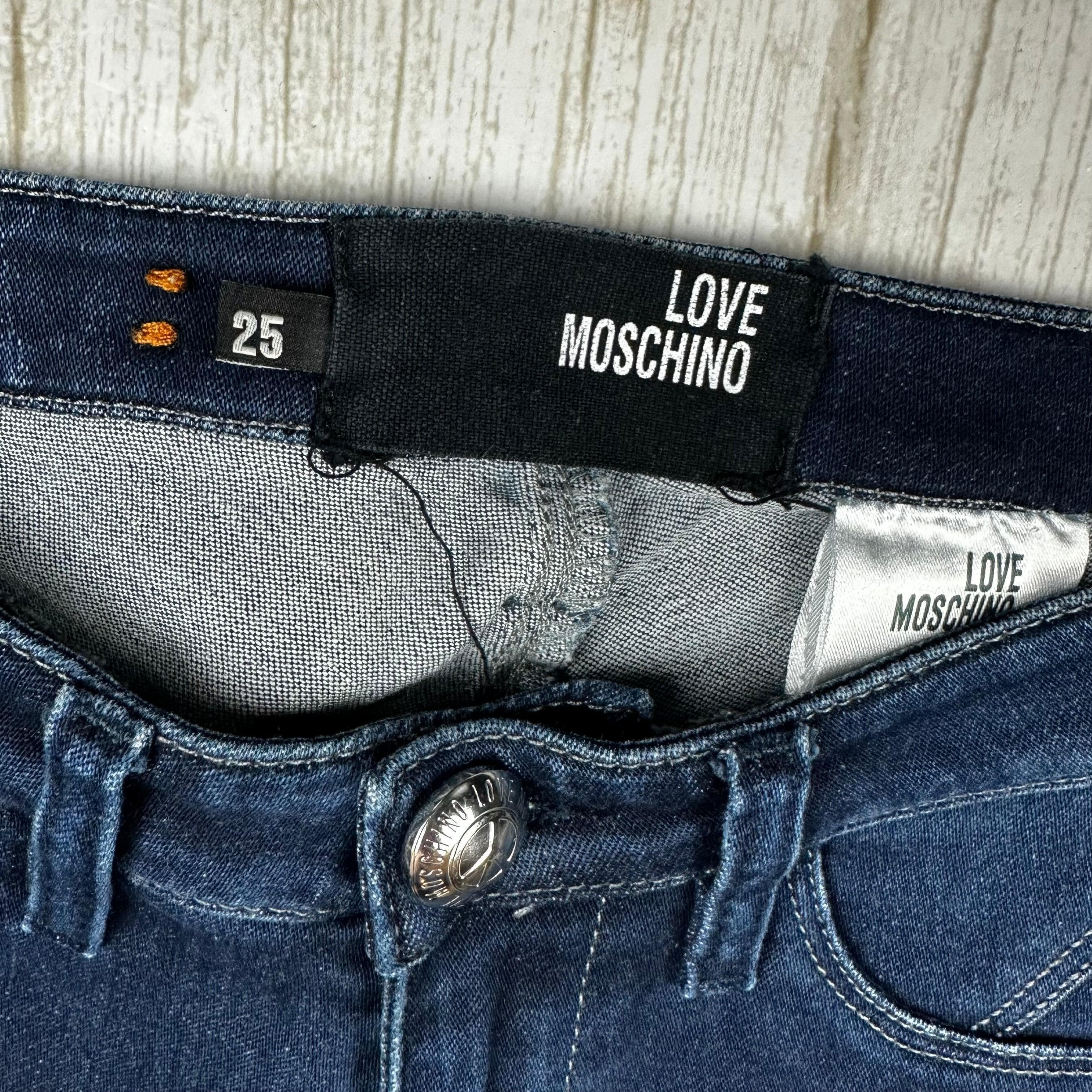 Love Moschino Blue Skinny Logo Jeans - Size 25 — photo 6 of 8
