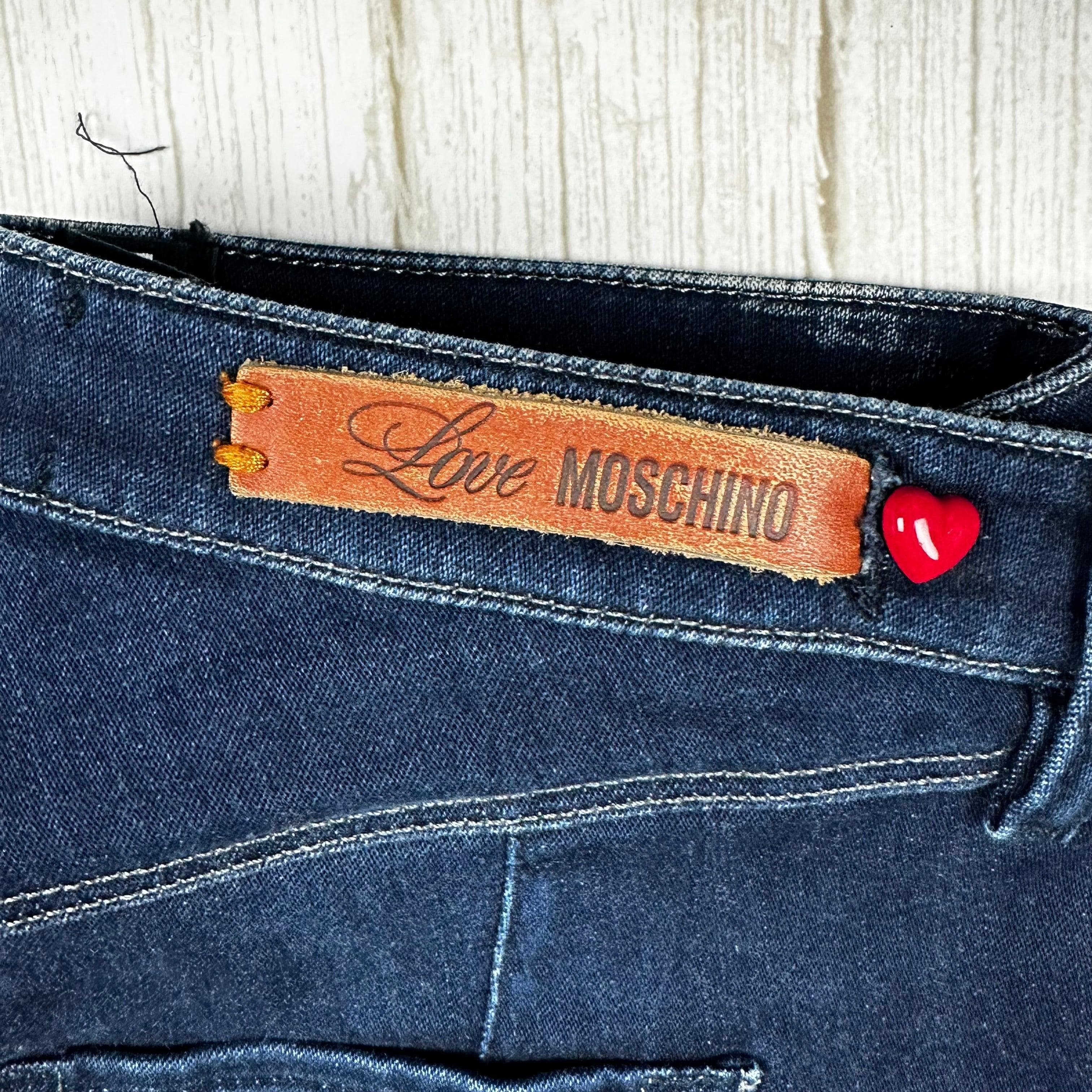 Love Moschino Blue Skinny Logo Jeans - Size 25 — photo 7 of 8