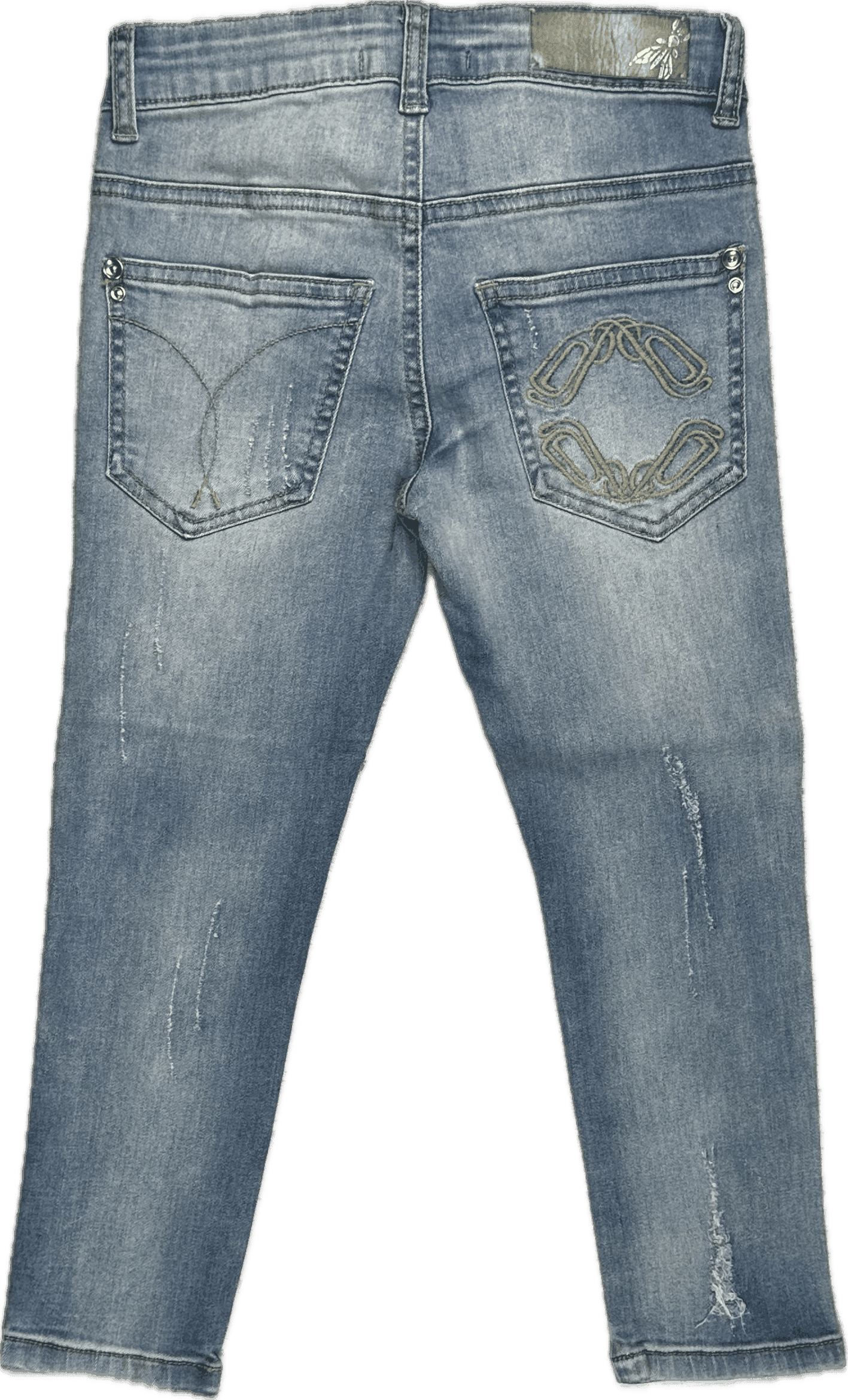 NWT - Patrizia Pepe Girls 'Patty' Light Slim Fit Jeans - Size 4Y — photo 2 of 4