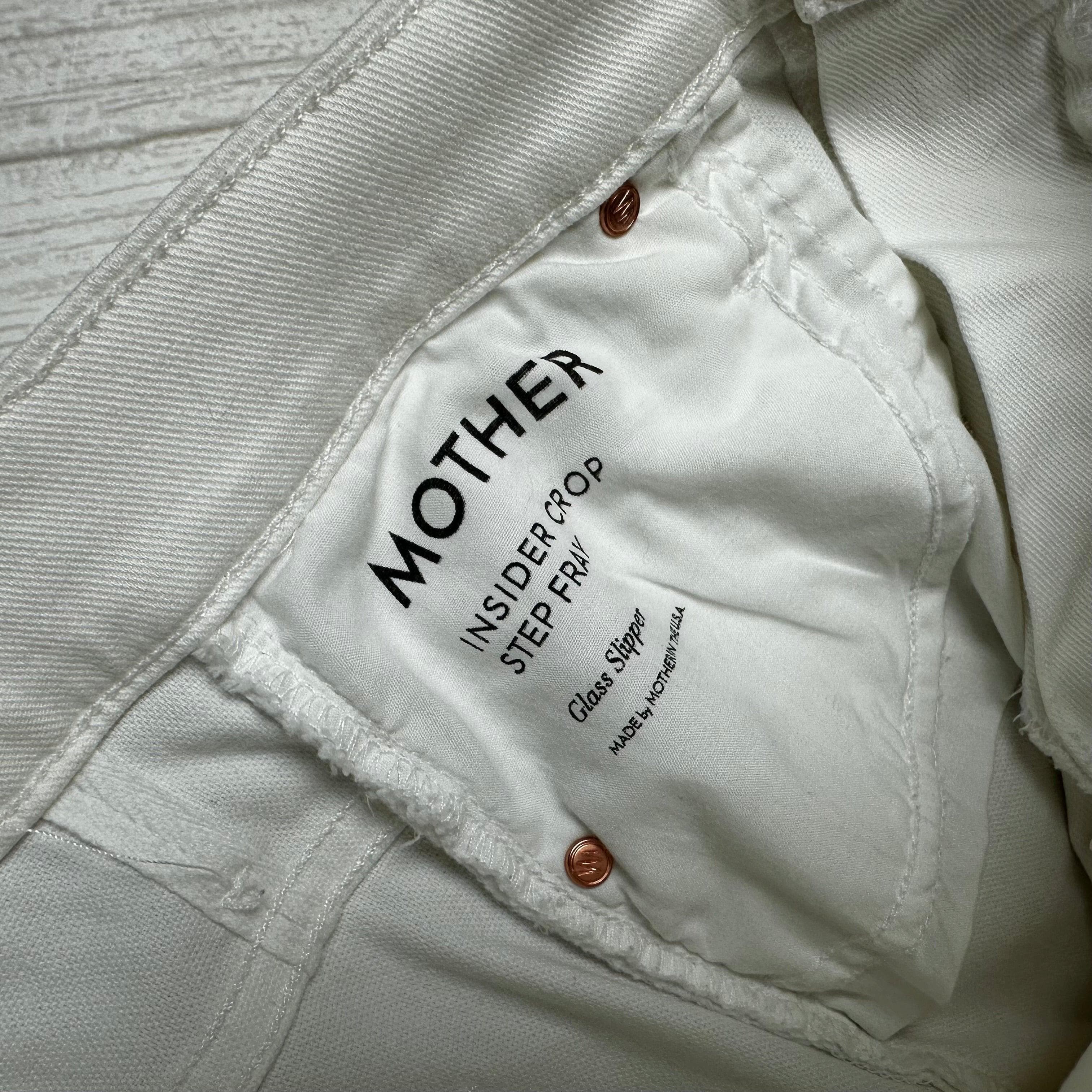 Mother 'The Insider Crop Step Fray' Glass Slipper Jeans - Size 26 — photo 6 of 10