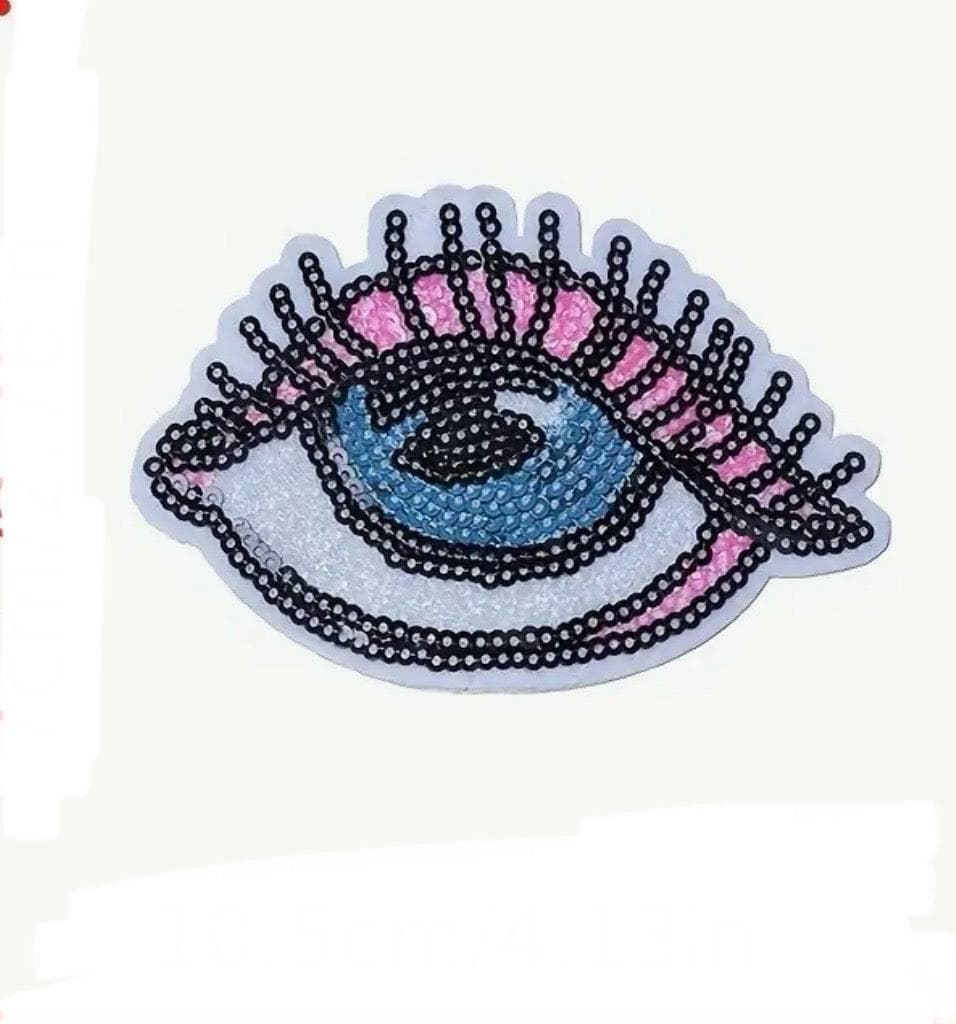 Blue Eye- Embroidered Sequin Patch — photo 1 of 6