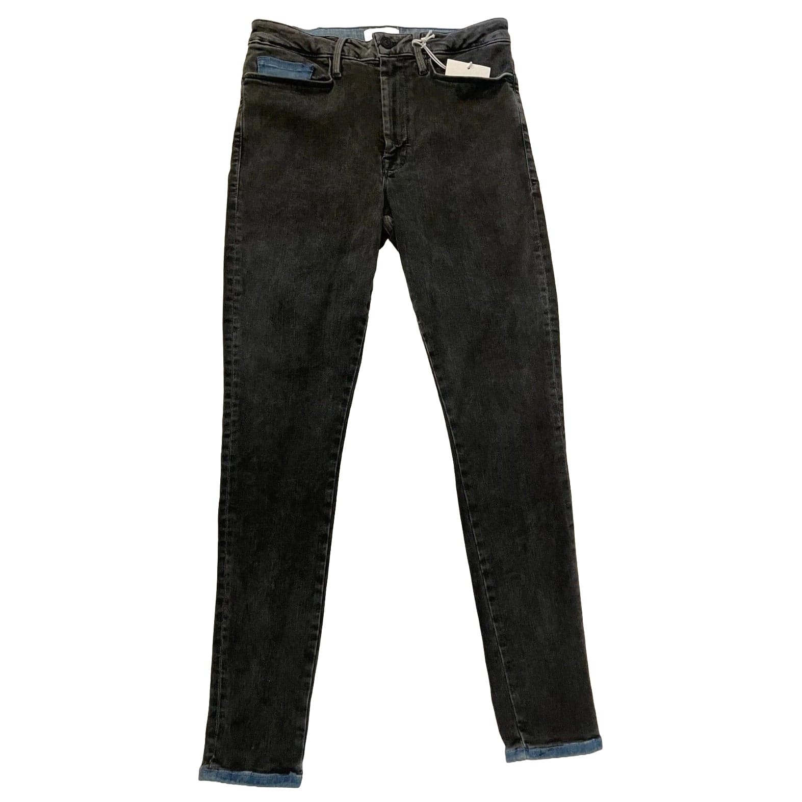 NWT- Frame Denim 'Le One' Mid Rise Black Jeans RRP $425 -Size 6/8 — photo 4 of 8