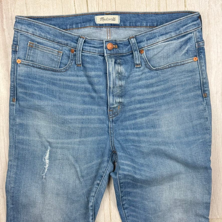Madewell ' 9" High Rise Skinny' Stretch Ladies Jeans- Size 32 — photo 3 of 8