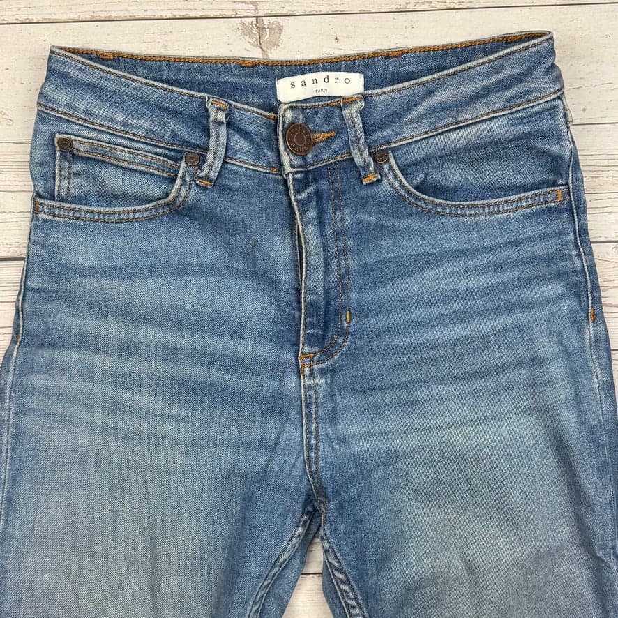 Sandro Paris 'Markus' Slim Straight Released Hem Jeans - Size 36/ 8AU — photo 4 of 7