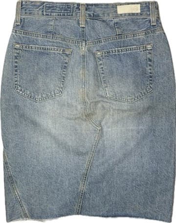 AG Adriano Goldschmied Distressed 'The Emery' Denim Skirt - Size 28 — photo 3 of 5