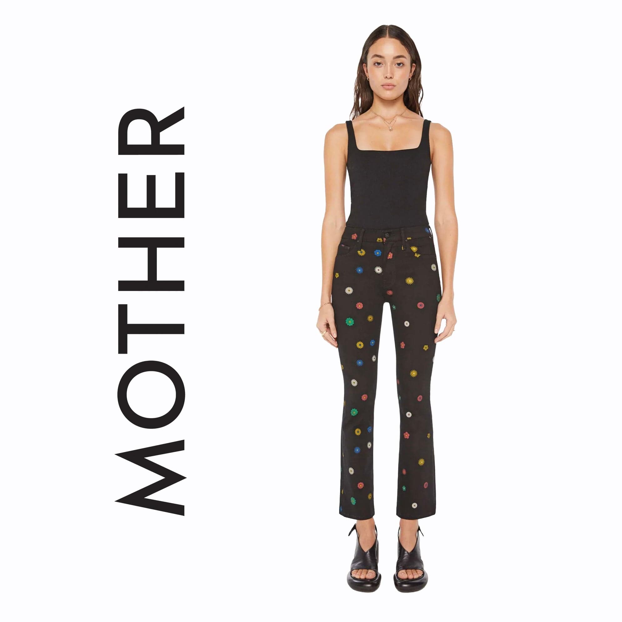 NEW - Mother 'The Insider Flood' Fresh as a Daisy Jeans - Size 27 — photo 1 of 5