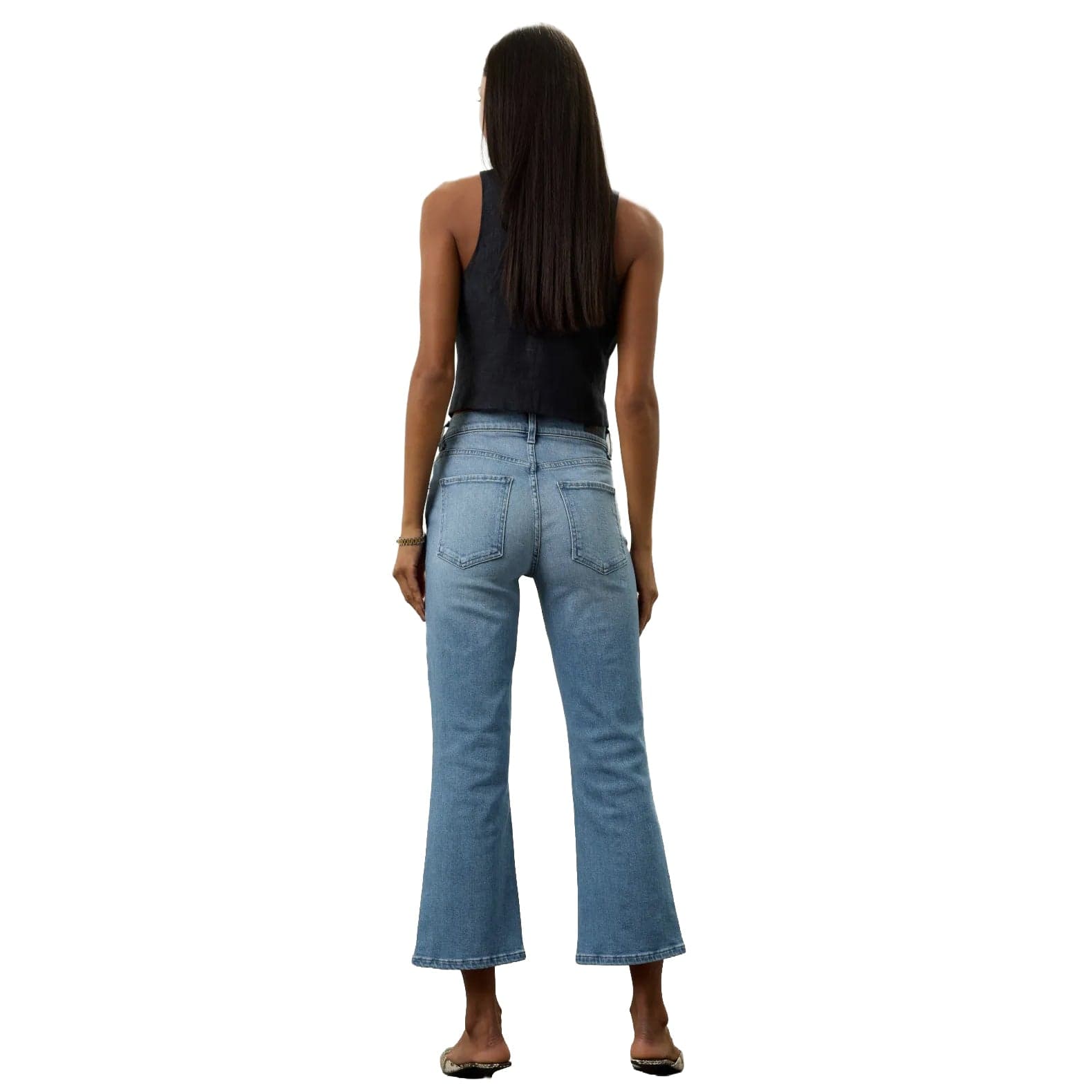 NWT- LE JEAN 'Bella' Mid Rise Crop Kick Flare Jeans -Size 27 — photo 4 of 4