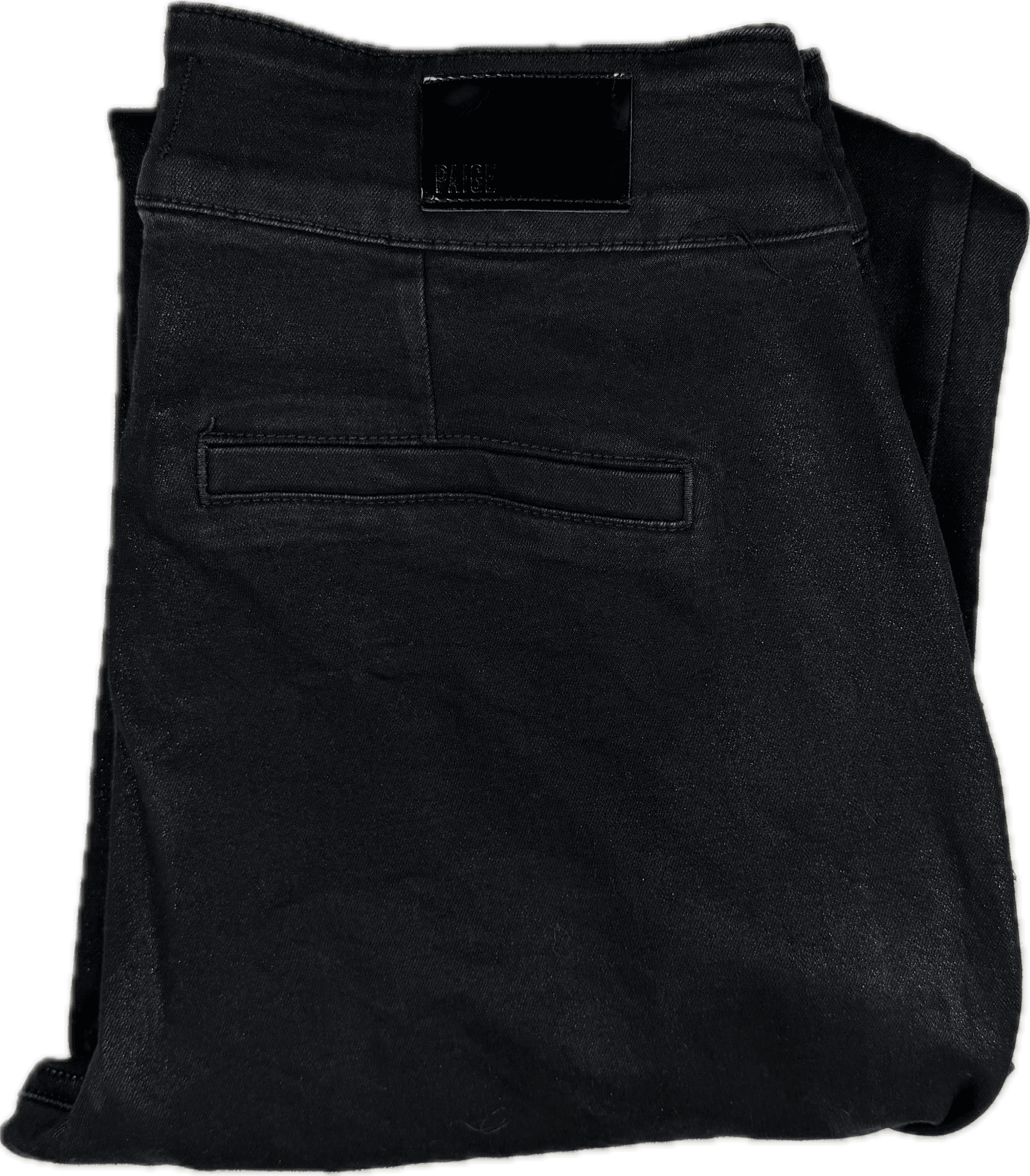 Paige Denim 'Nellie' Black Coated Wide Leg - Size 31 — photo 3 of 7