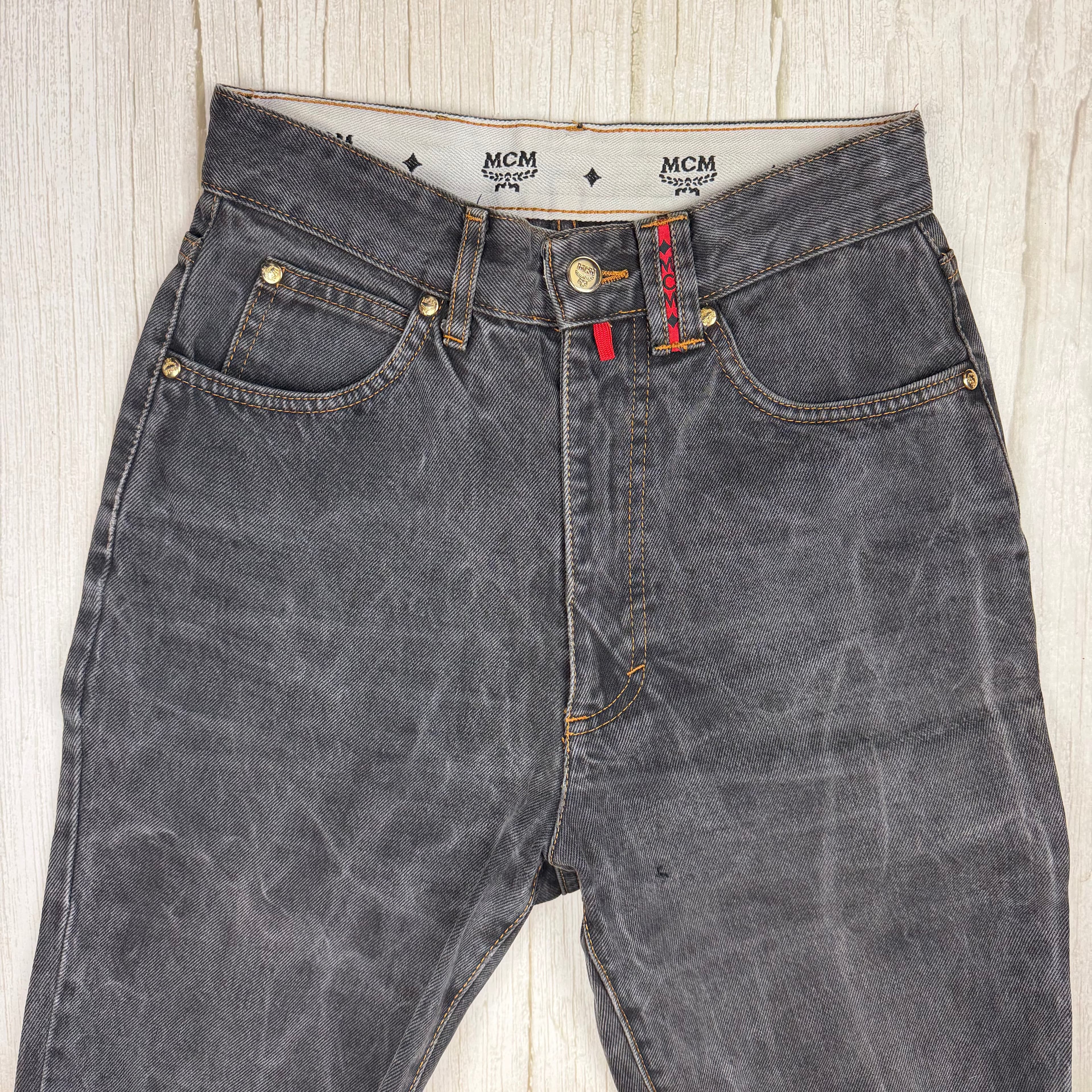 MCM Vintage 1980's Italian High Waist Tapered Jeans- Suit Size 7/8 — photo 2 of 9
