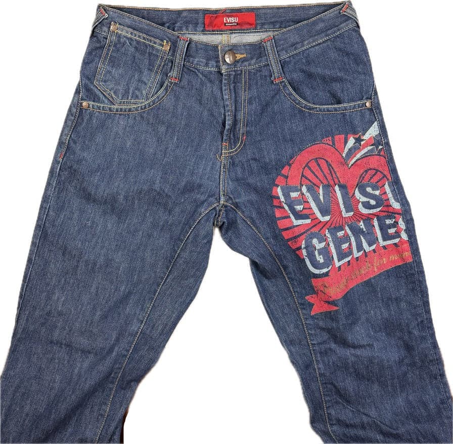 Evisu Japan Evisu Genes Cinch Back Logo Jeans - Size 30 — photo 3 of 9