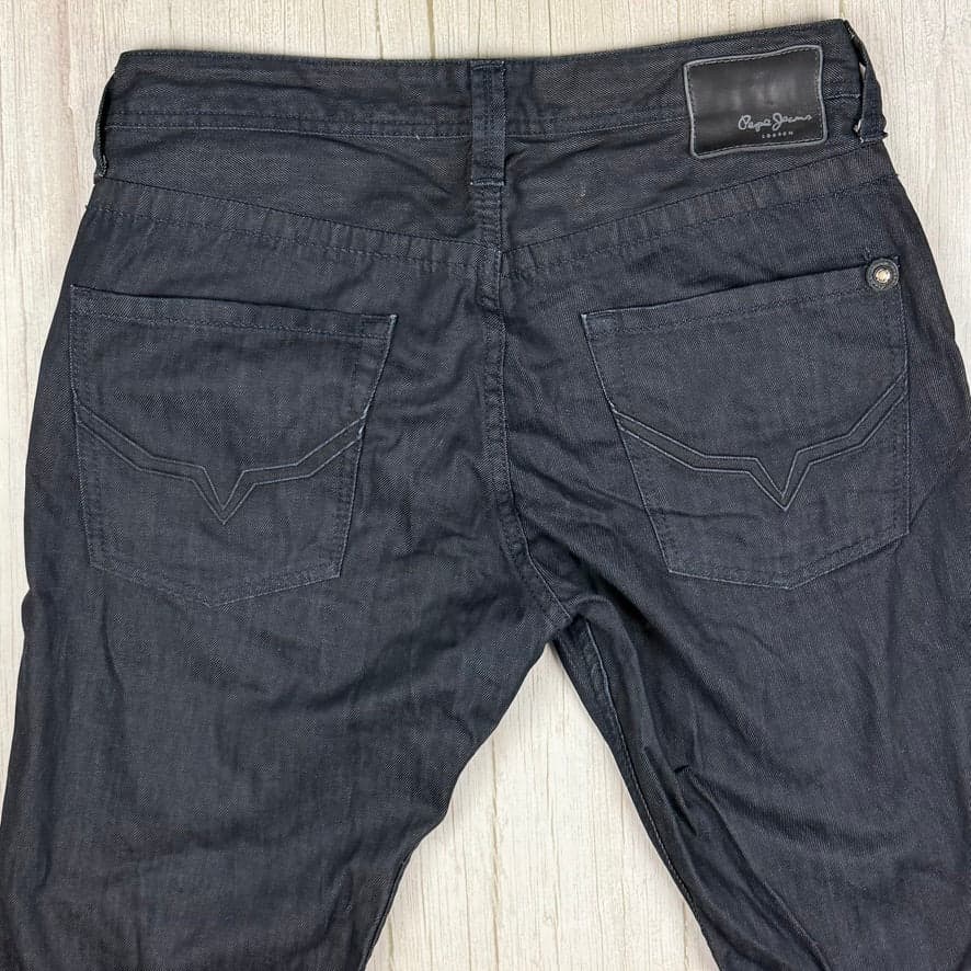 Pepe London Mens Regular Fit 'Cash' Black Jeans- Size 32R — photo 4 of 7