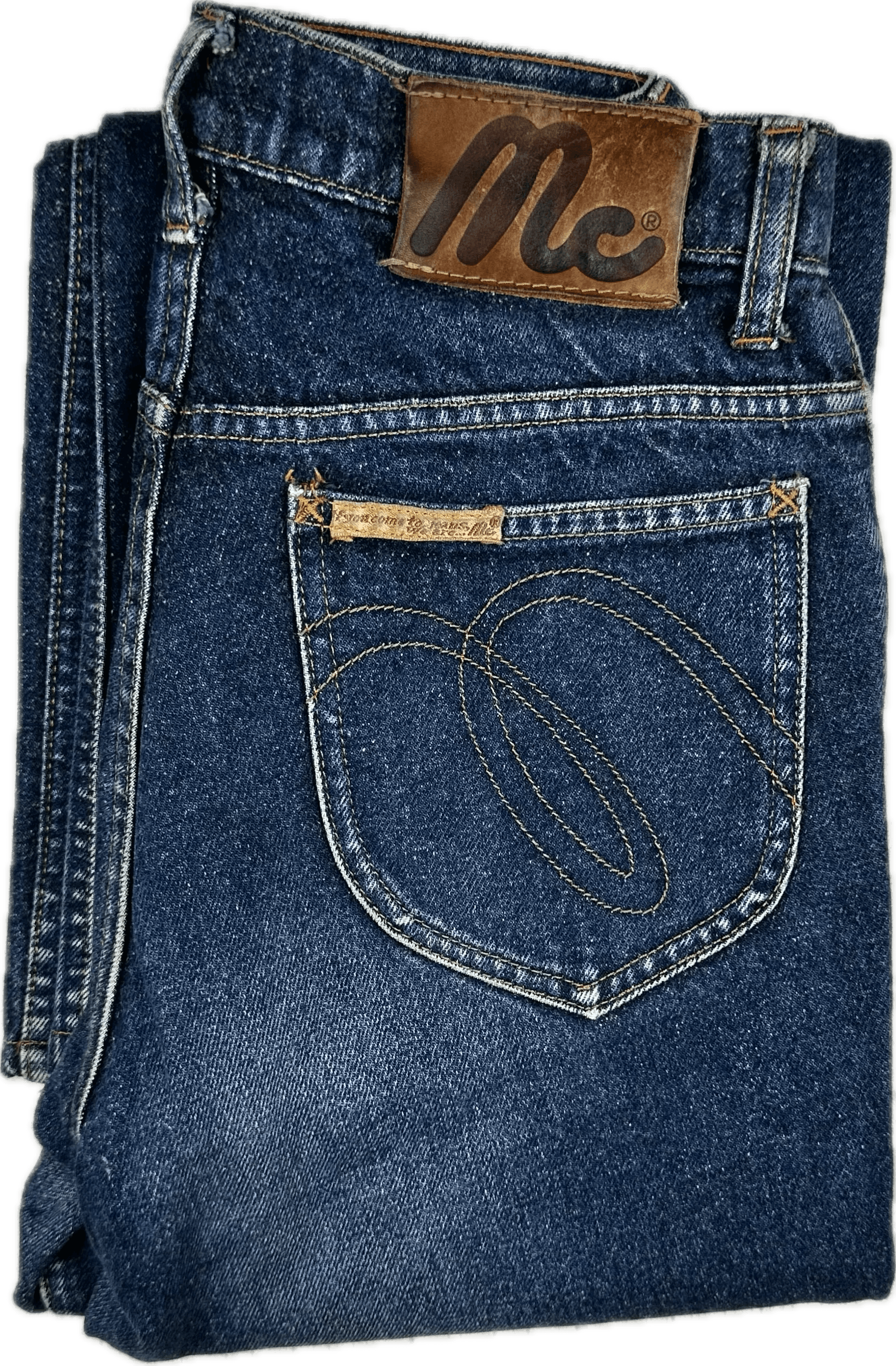 Vintage 1980's 'Mc' Boot Flare Jeans -Suit Size 7/8 — photo 4 of 7