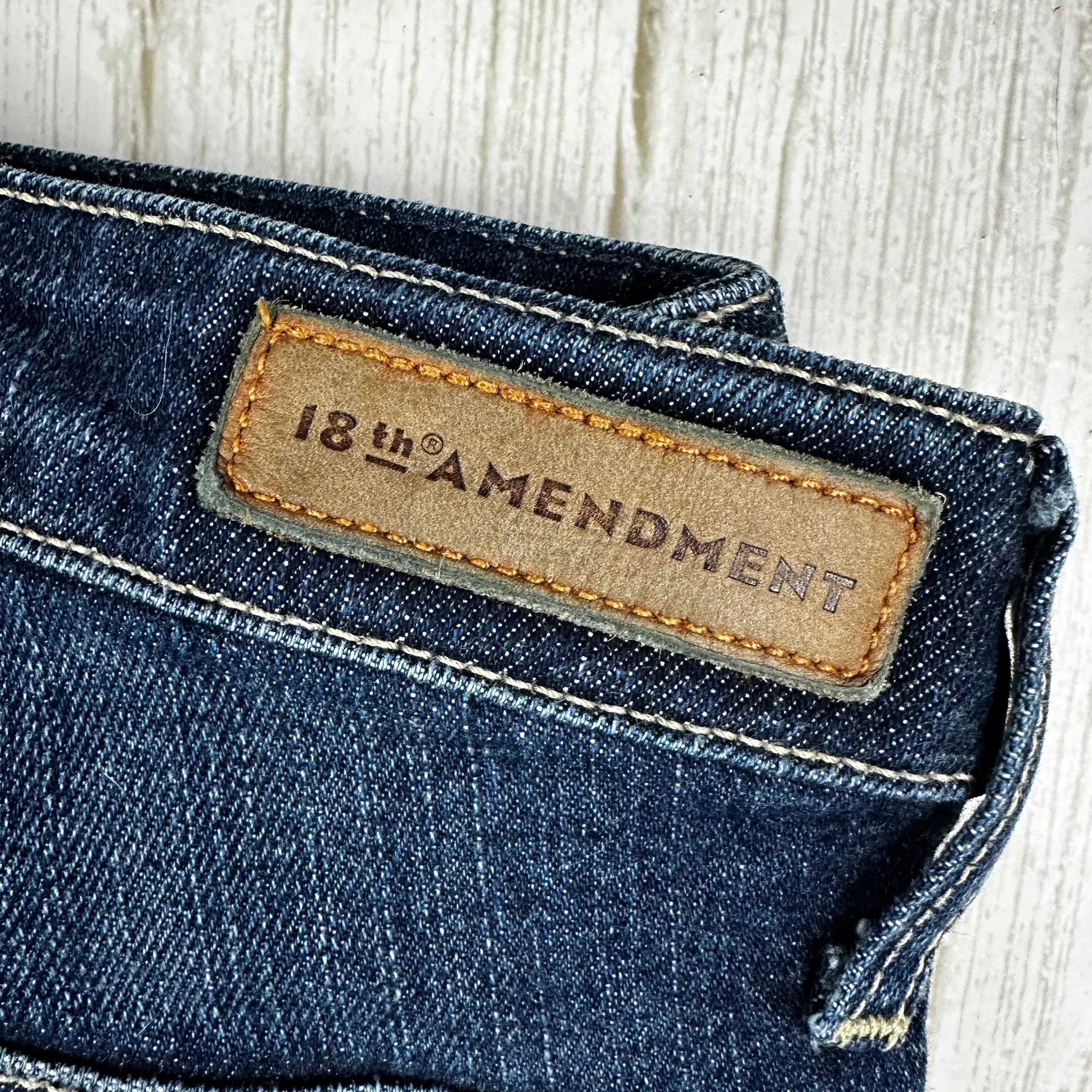 18th Amendment Aussie Made 'Lollobrigida' Straight Fit Jeans- Size 26 — photo 7 of 8