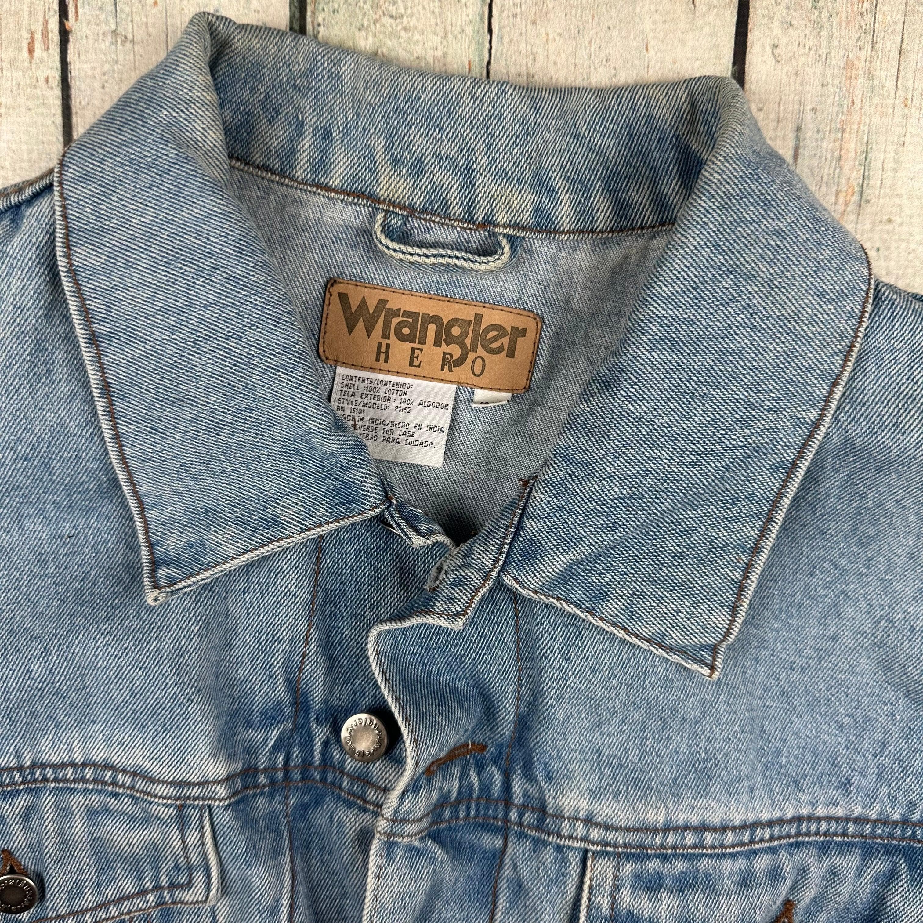 Wrangler Hero Y2K Relaxed Fit Denim Jean Jacket - Size M — photo 2 of 6