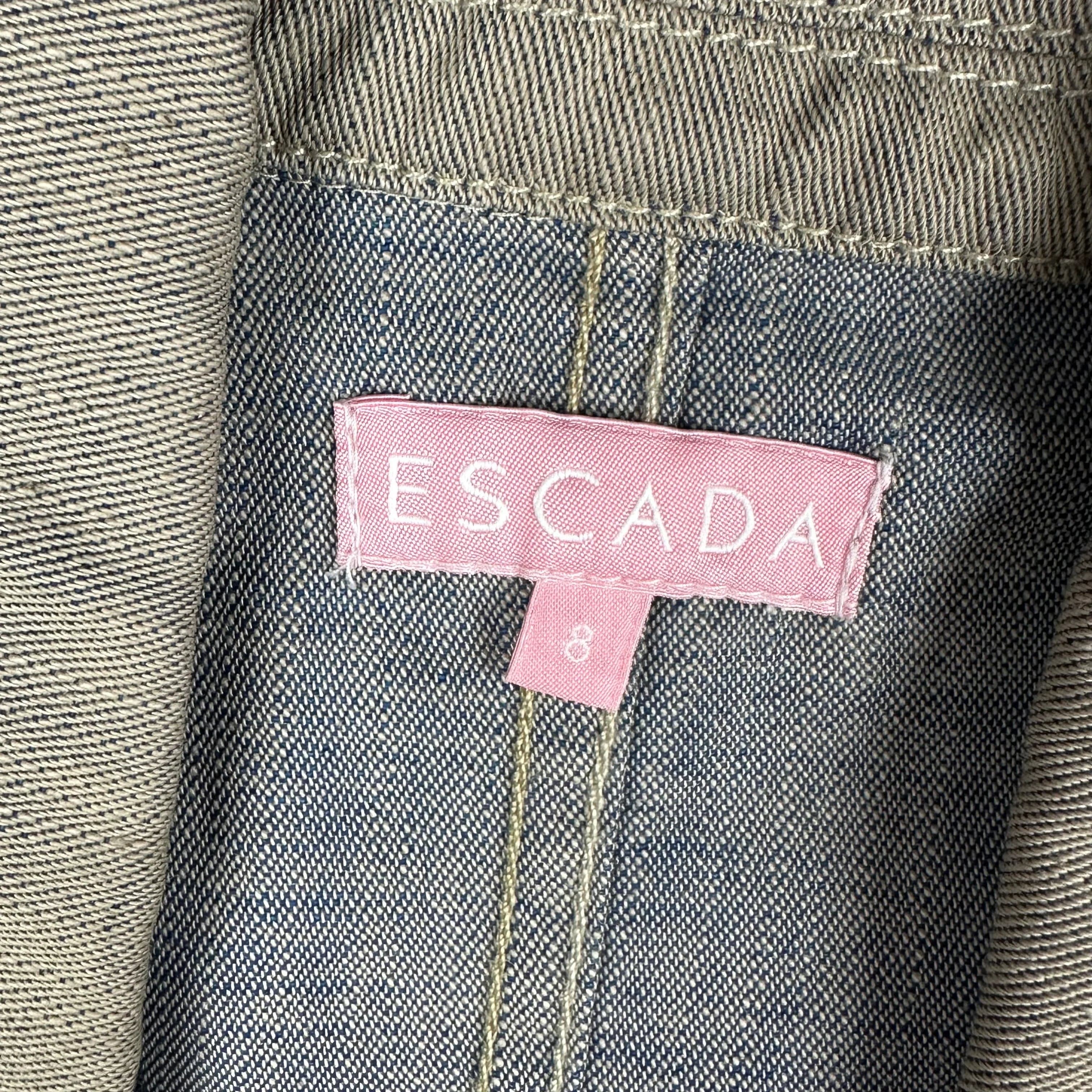 NEW- Escada Girls Denim Blazer Jacket - Size 8Y — photo 6 of 7