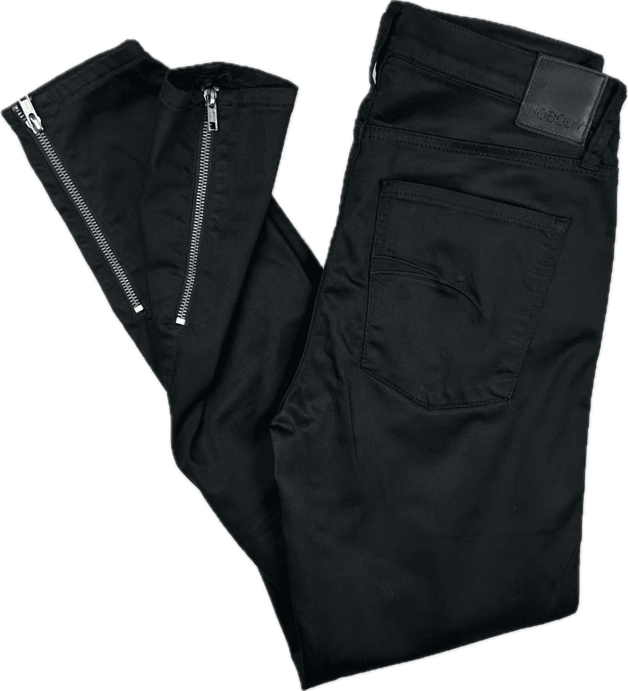 NOBODY Skinny Ankle Zip Mid Rise Black Jeans- Size 28 — photo 2 of 9