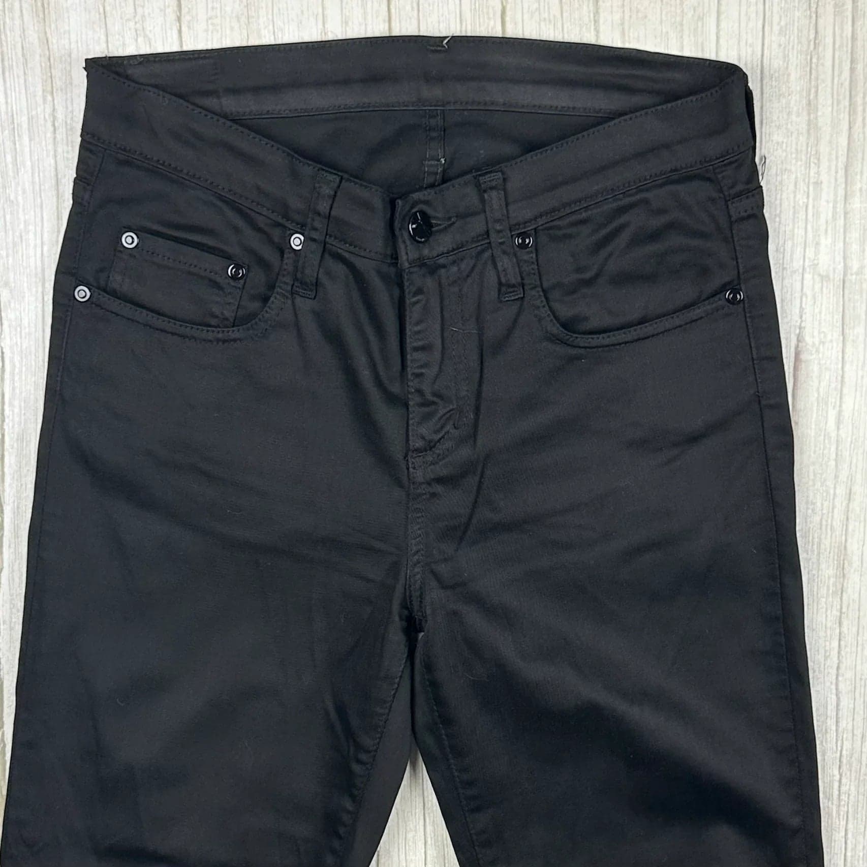NOBODY Skinny Ankle Zip Mid Rise Black Jeans- Size 28 — photo 4 of 9