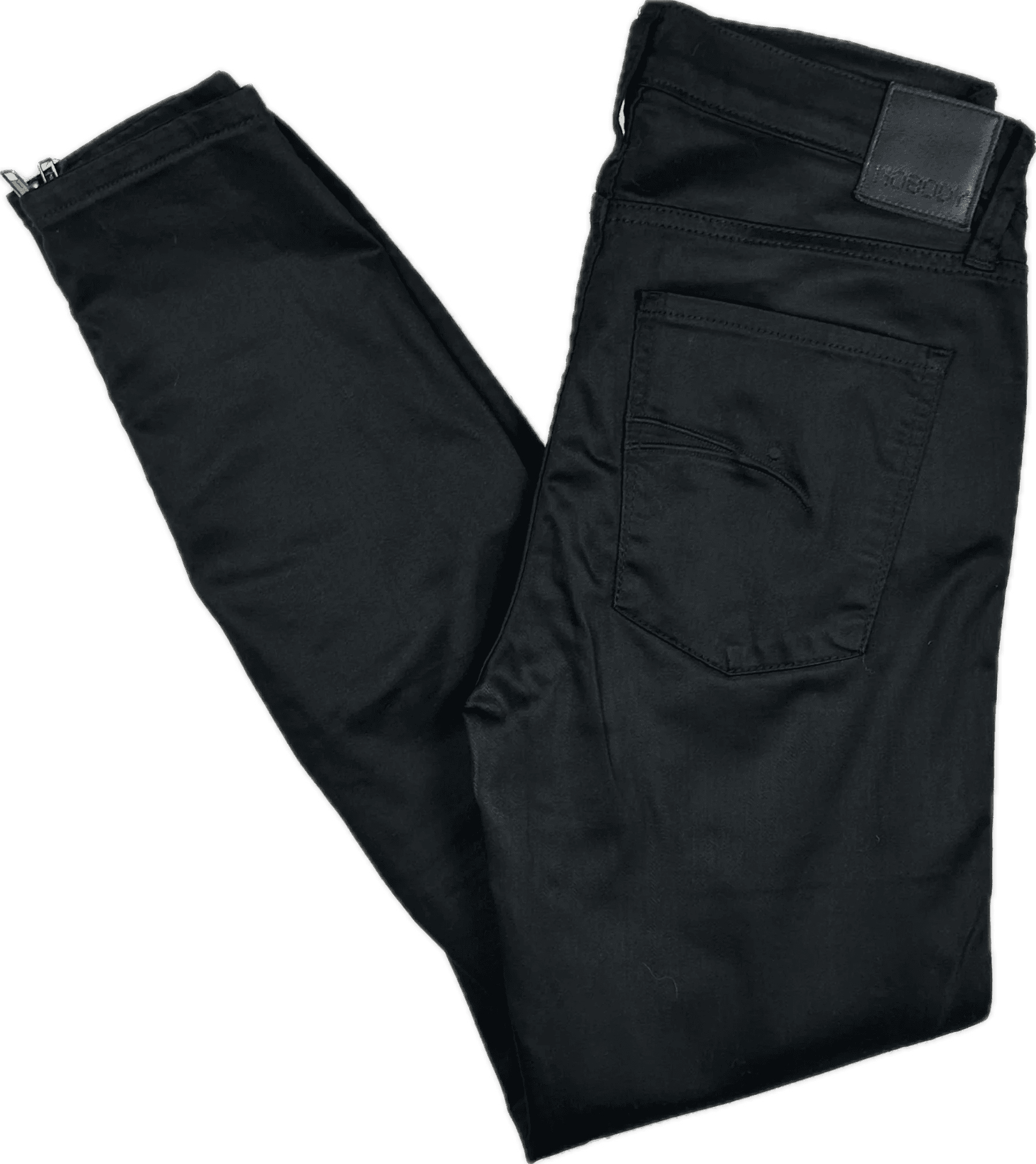 NOBODY Skinny Ankle Zip Mid Rise Black Jeans- Size 28 — photo 7 of 9