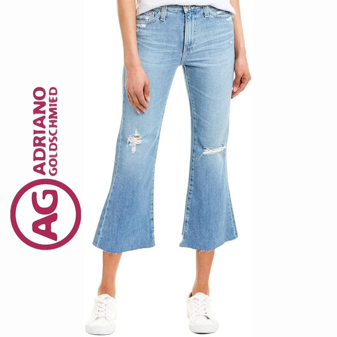 NWT- AG Adriano Goldschmied 'Quinne' Crop Kick Flare Jeans- Size 25 — photo 1 of 5