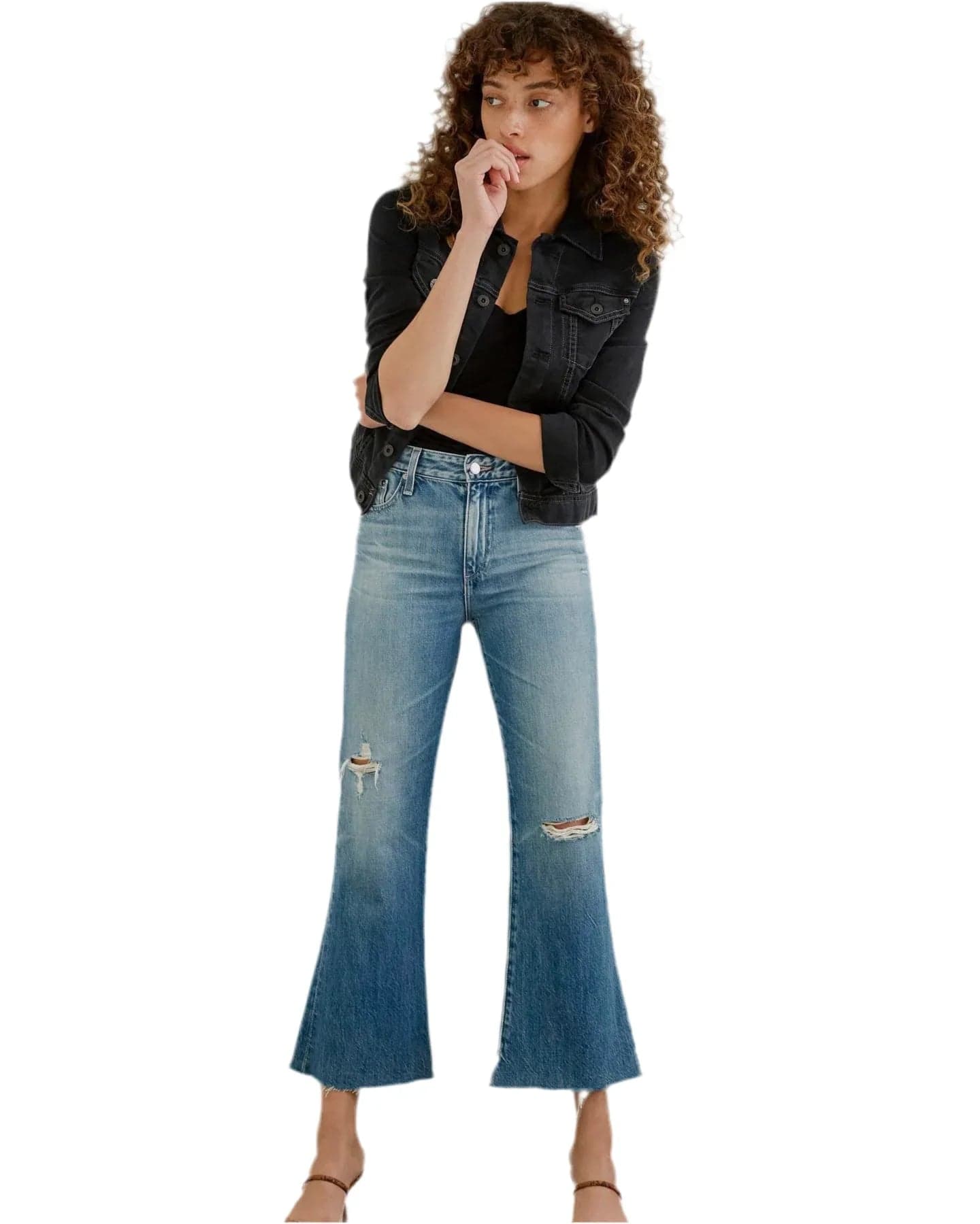 NWT- AG Adriano Goldschmied 'Quinne' Crop Kick Flare Jeans- Size 25 — photo 5 of 5