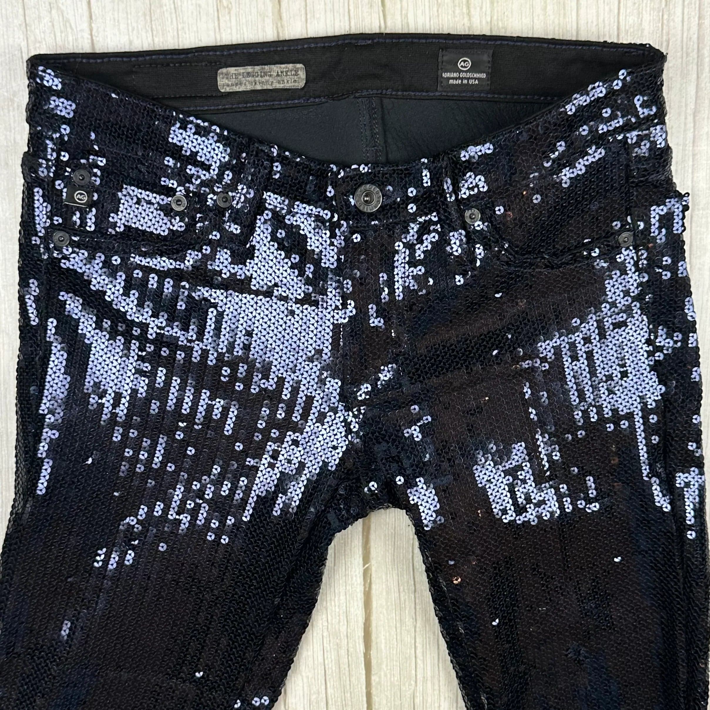 AG Adriano Goldschmied 'The Legging Ankle' Sequin Jeans- Size 27R — photo 3 of 9