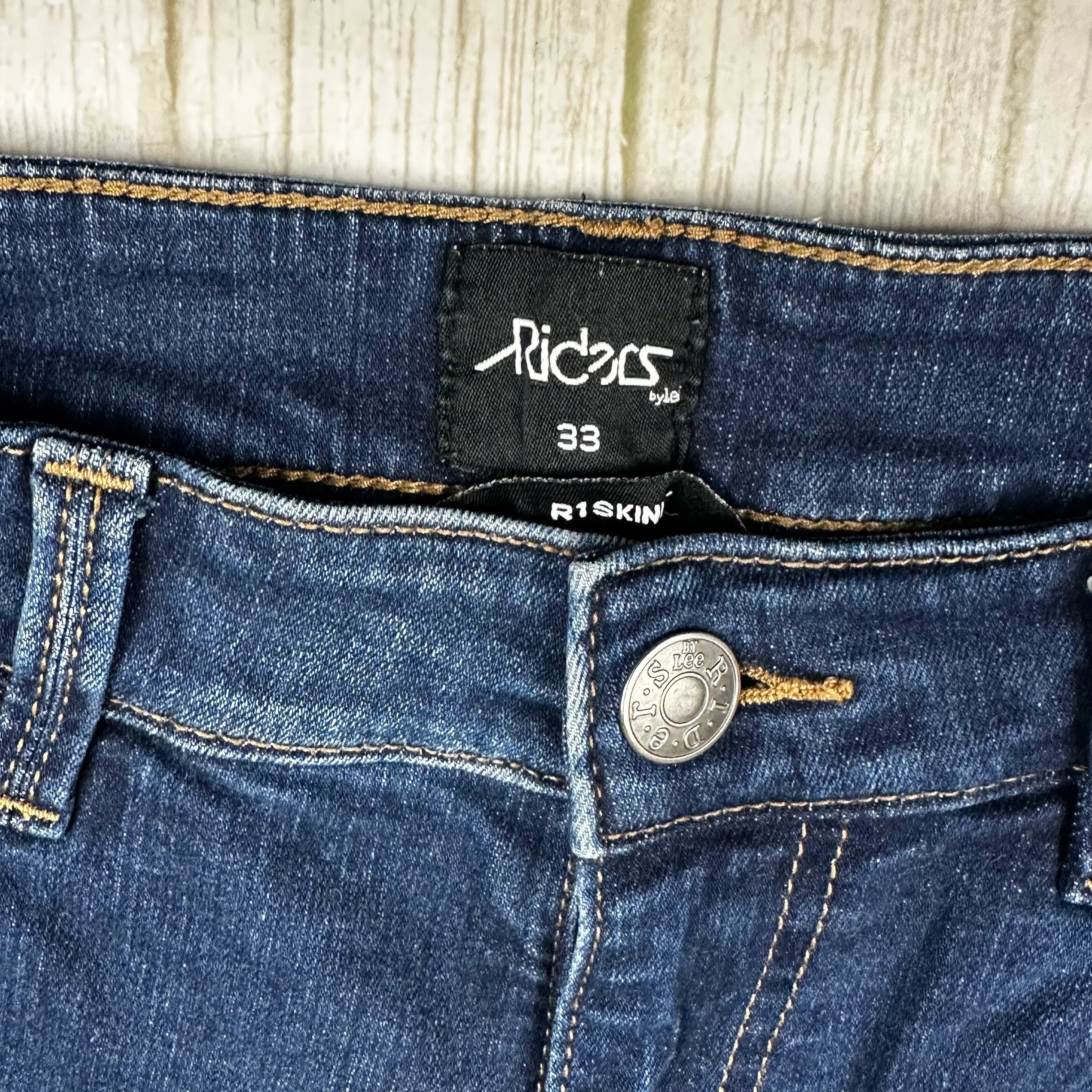 Riders by Lee 'R1 Skinny' Stretch Jeans- Size 33 — photo 6 of 7