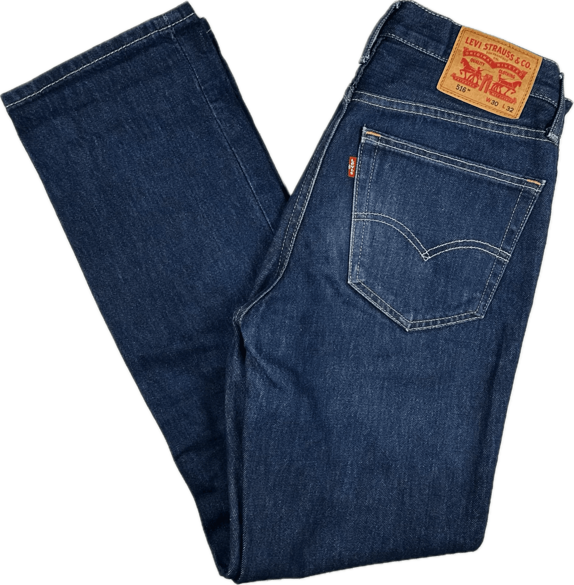 Levis 516 Straight Leg Dark Denim Jeans - Size 30/32 — photo 1 of 6