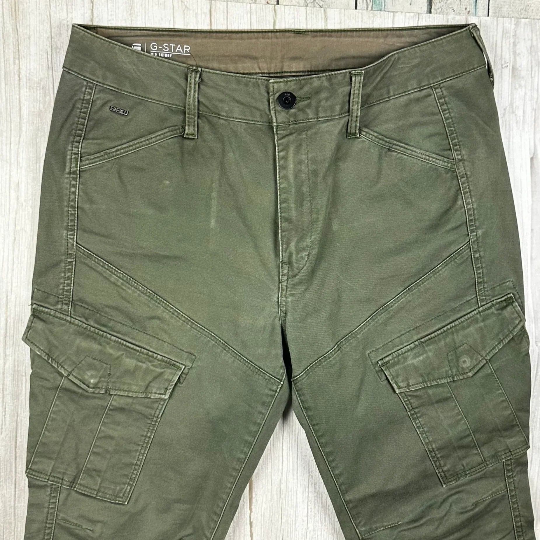 G Star RAW Womens 'Rovic Mid Skinny' Khaki Jeans -Size 27 — photo 4 of 9