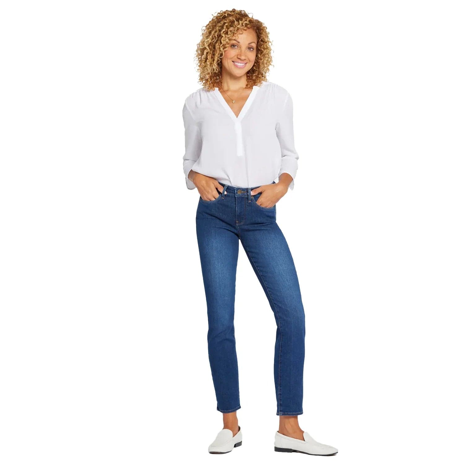 NYDJ 'Sheri Slim ' Raw Hem Jeans-Size 4 US or 8 AU — photo 1 of 8