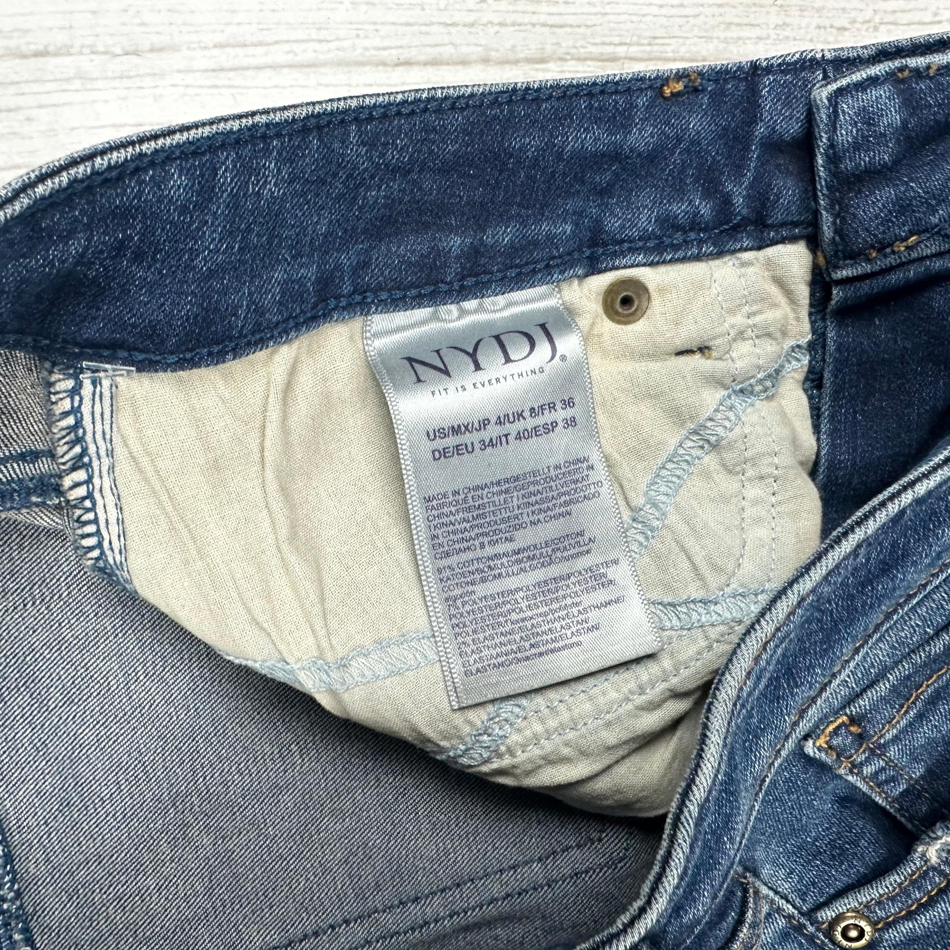 NYDJ 'Sheri Slim ' Raw Hem Jeans-Size 4 US or 8 AU — photo 6 of 8