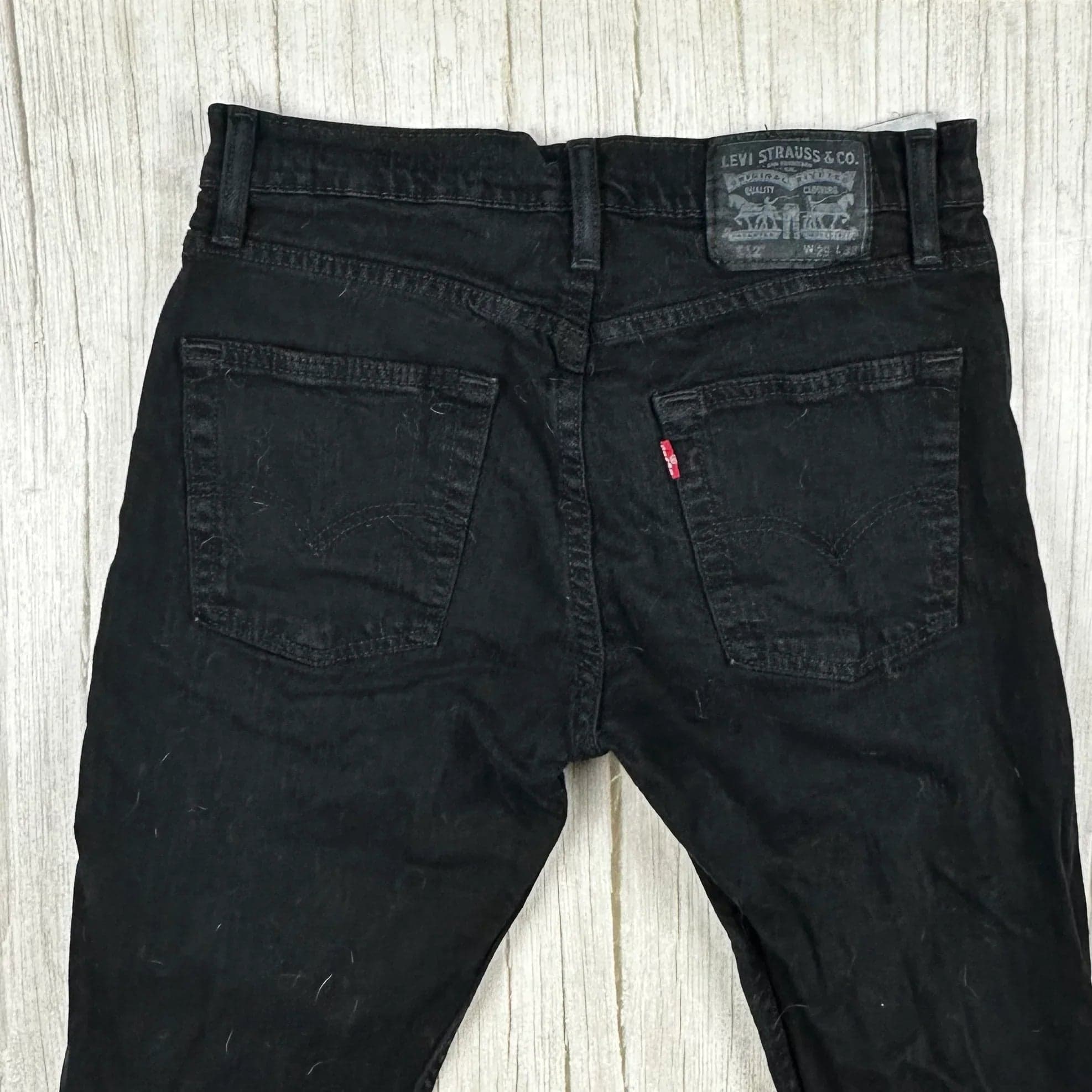 Levis 512 Slim Taper Mens Black Denim Jeans - Size 29/32 — photo 3 of 5