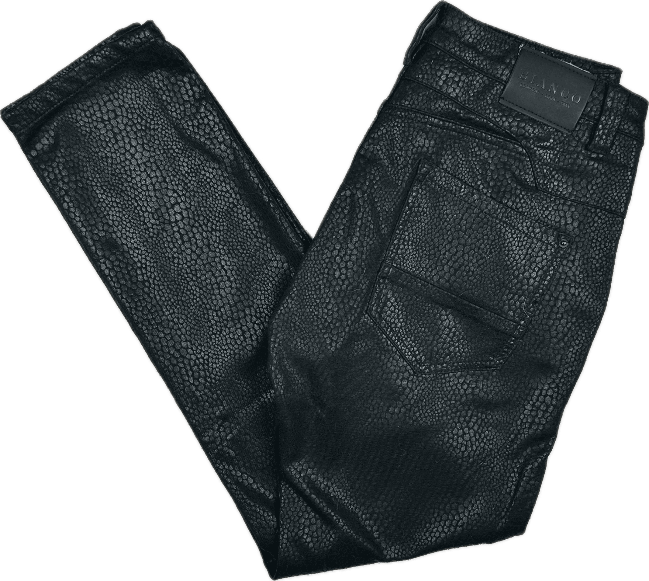 Bianco 'Blake' Ladies Snake Print Boyfriend Stretch Jeans - Size 26 — photo 2 of 7