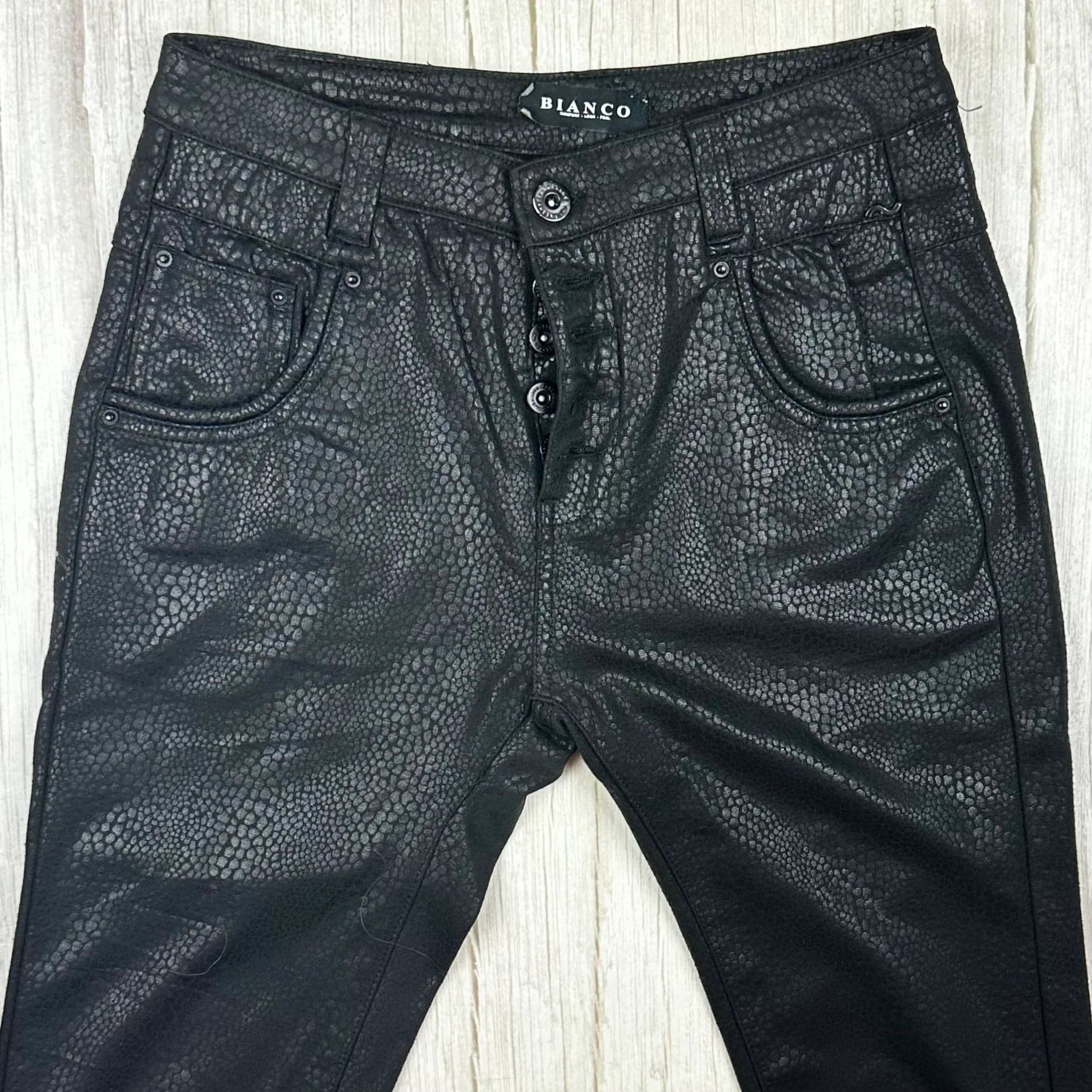 Bianco 'Blake' Ladies Snake Print Boyfriend Stretch Jeans - Size 26 — photo 3 of 7