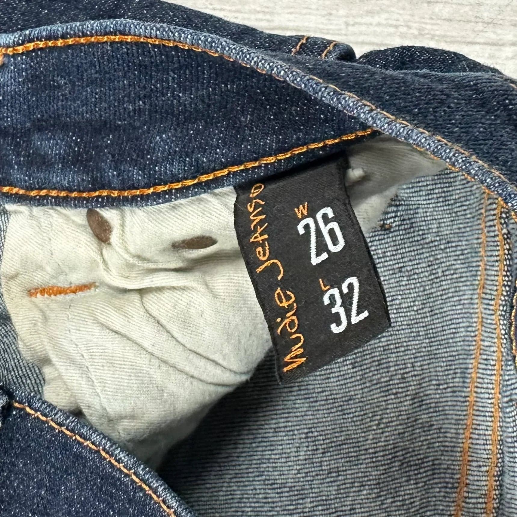 Nudie Jeans Co. 'Tight Long John' Organic Twill Rinsed Jeans- Size 26 — photo 6 of 8