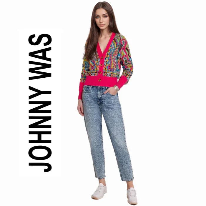 NWT- Johnny Was ‘Palermo' Slim Boyfriend Jeans - Size 28 — photo 1 of 9
