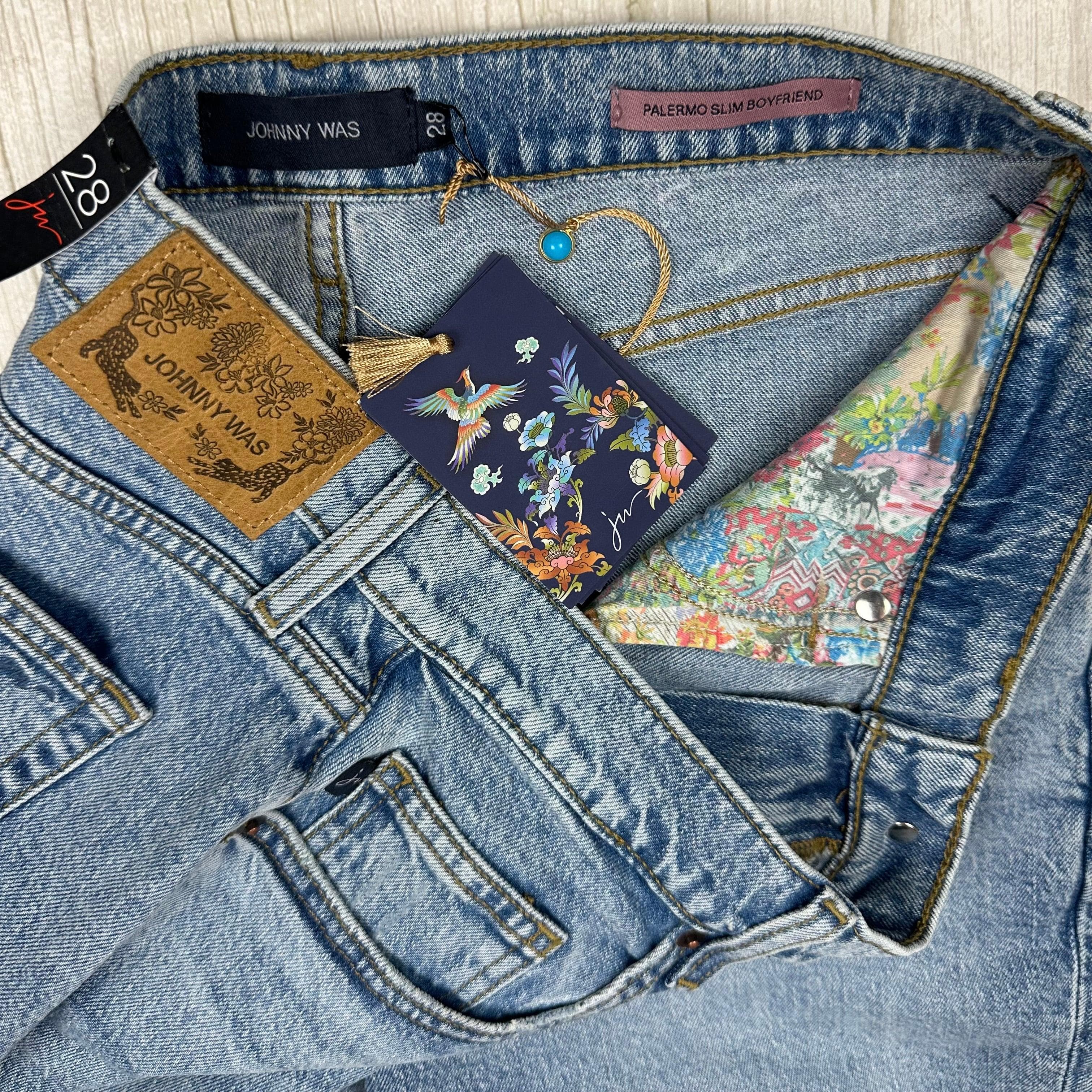 NWT- Johnny Was ‘Palermo' Slim Boyfriend Jeans - Size 28 — photo 8 of 9
