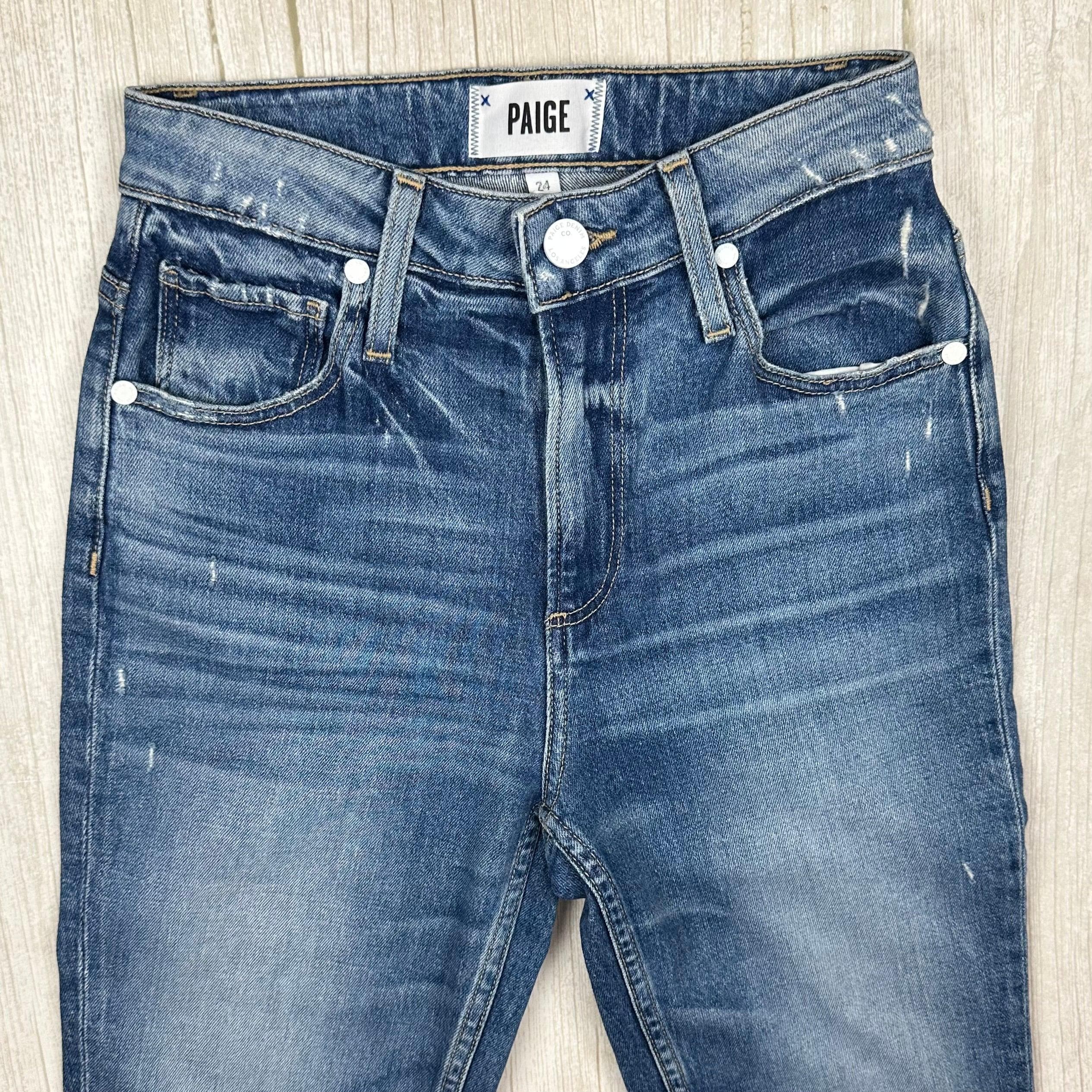 Paige Denim 'Sarah Slim' Embarcadero Distressed Jeans- Size 24 — photo 4 of 9