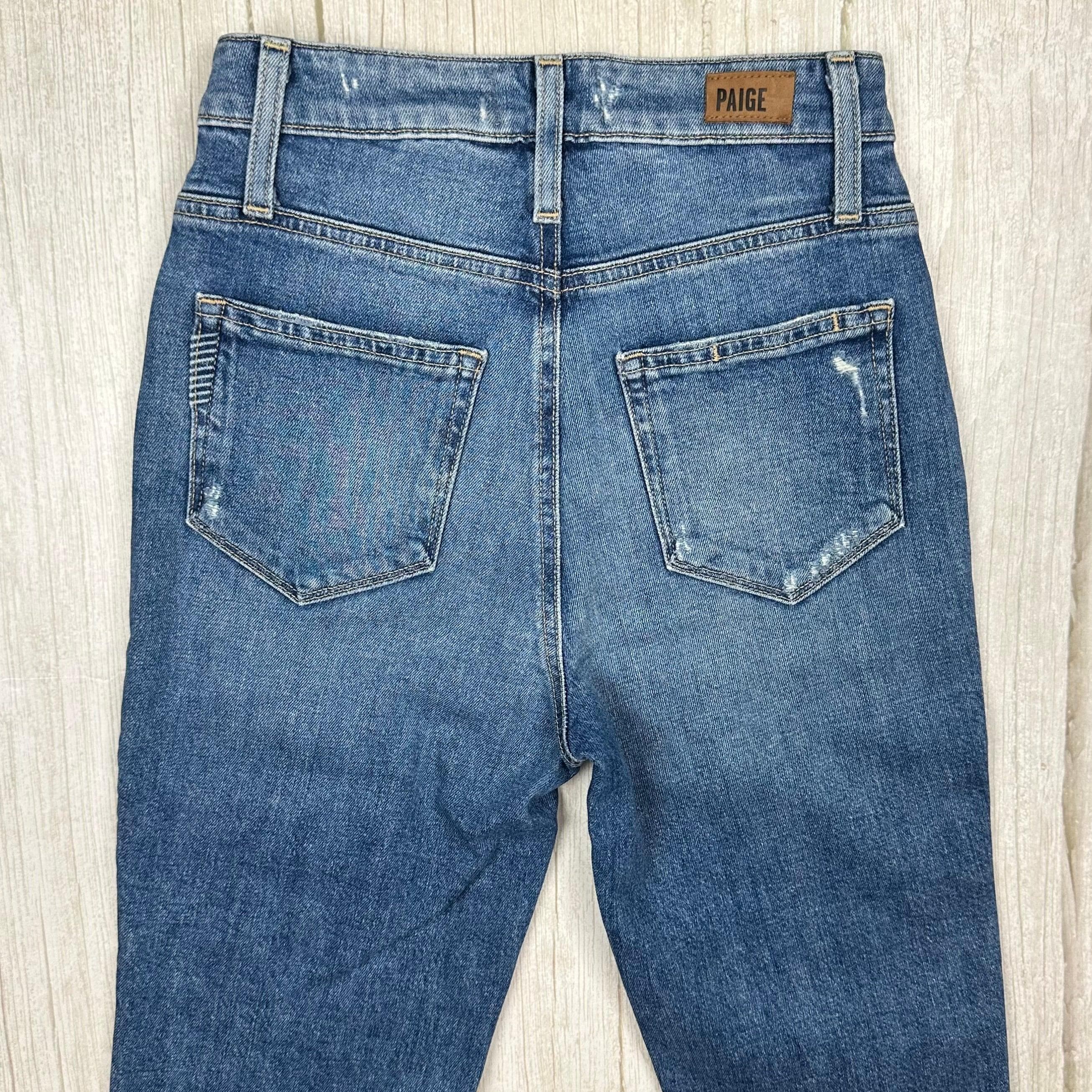 Paige Denim 'Sarah Slim' Embarcadero Distressed Jeans- Size 24 — photo 5 of 9