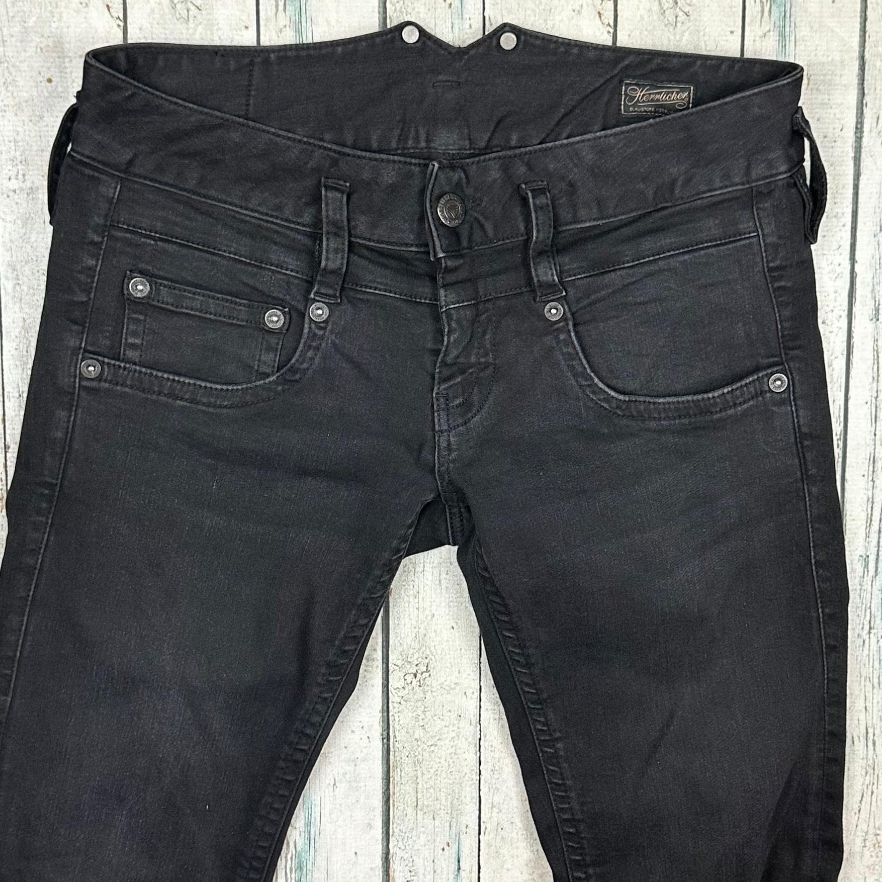 Herrlicher 'Pitch Slim' Black Stretch Denim Jeans - Size 30" — photo 3 of 10