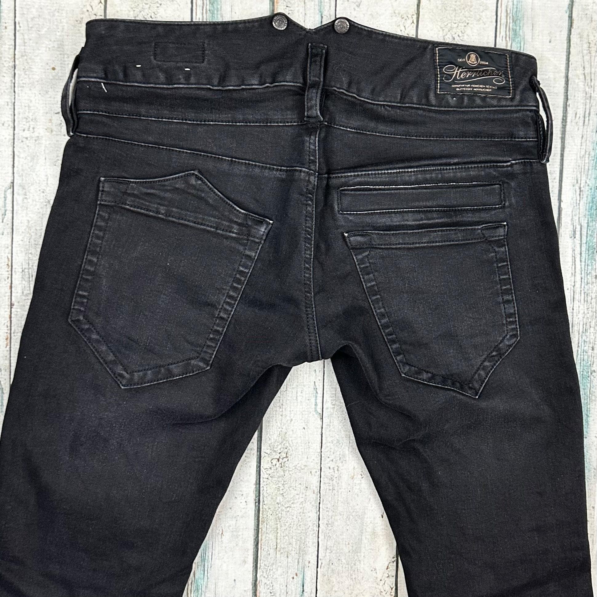 Herrlicher 'Pitch Slim' Black Stretch Denim Jeans - Size 30" — photo 4 of 10