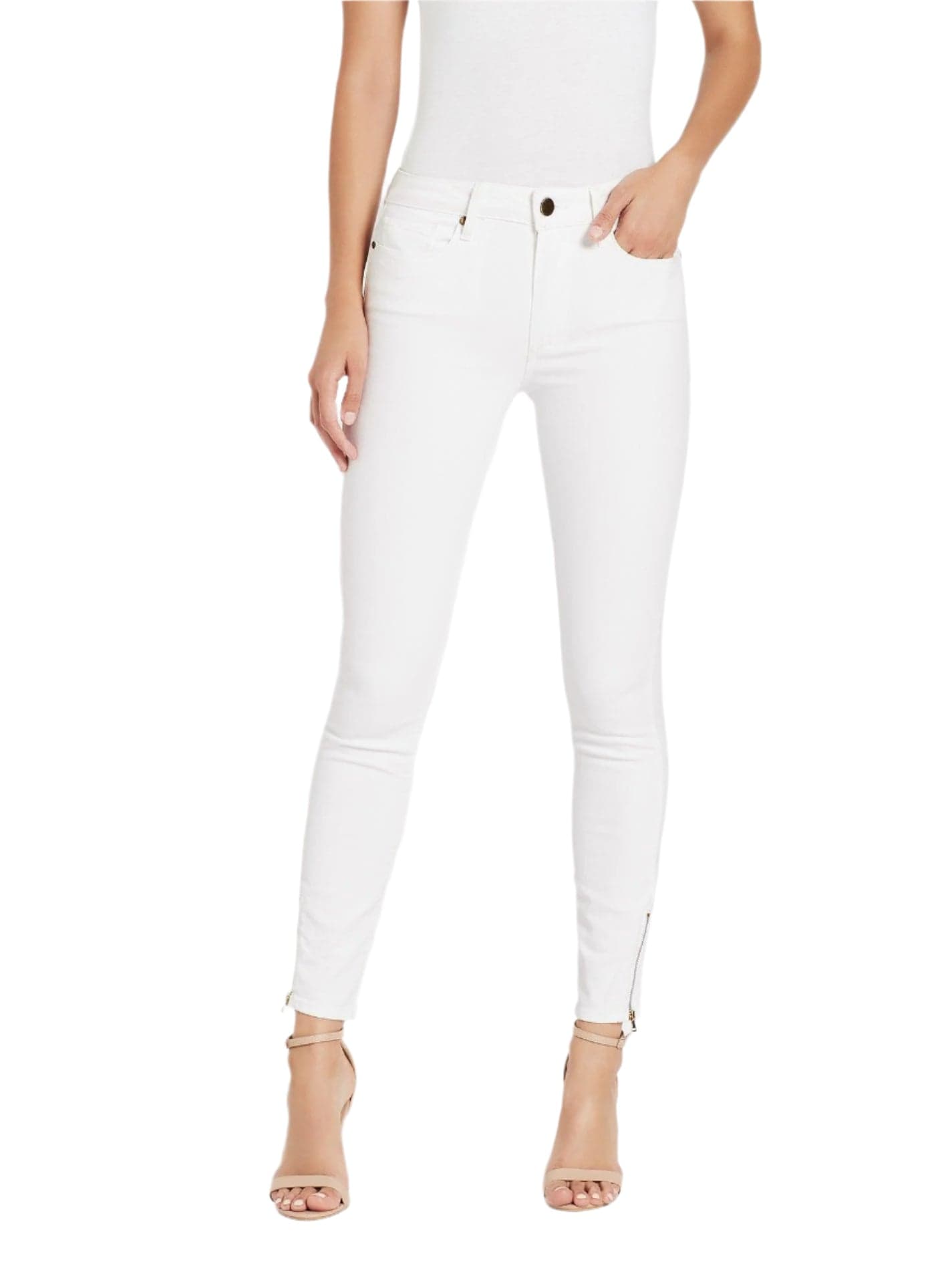 Paige Denim 'Hoxton Ankle Zip' Skinny Jeans - Size 28" — photo 1 of 6