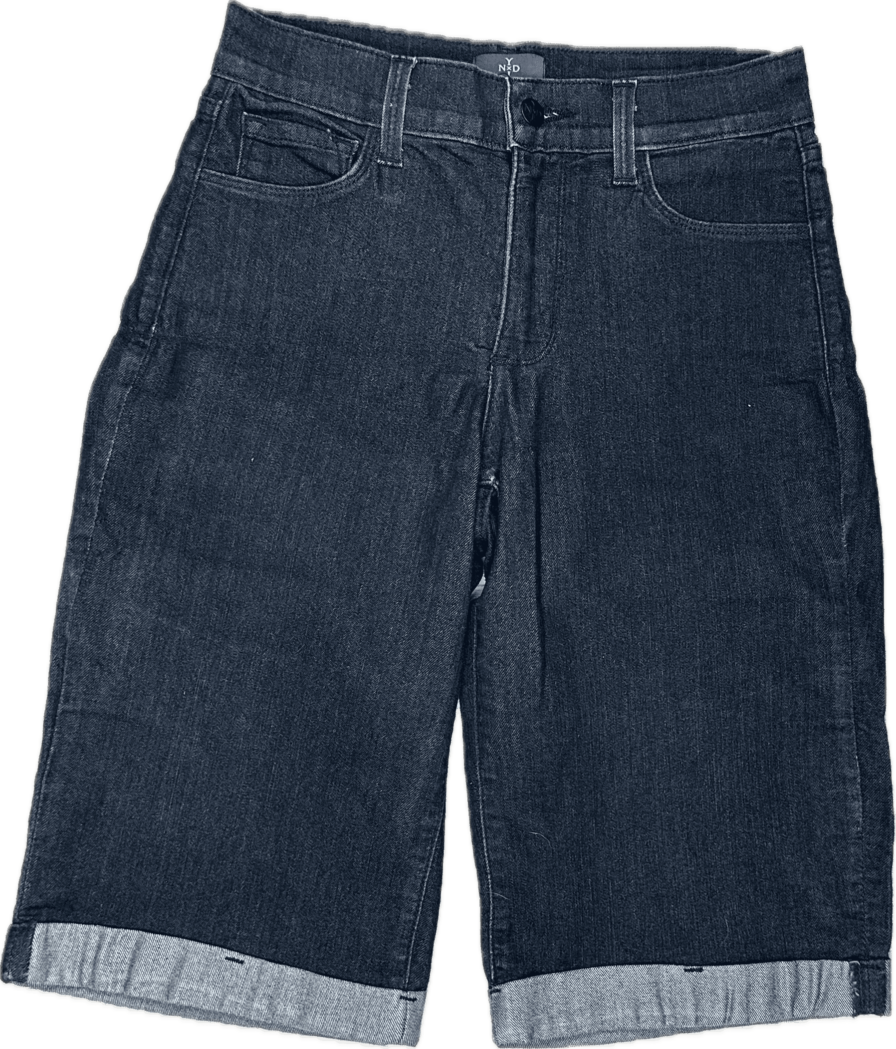 NYDJ - Lift & Tuck Blue Long Cuffed Shorts -Size 0US suit 6AU — photo 1 of 5
