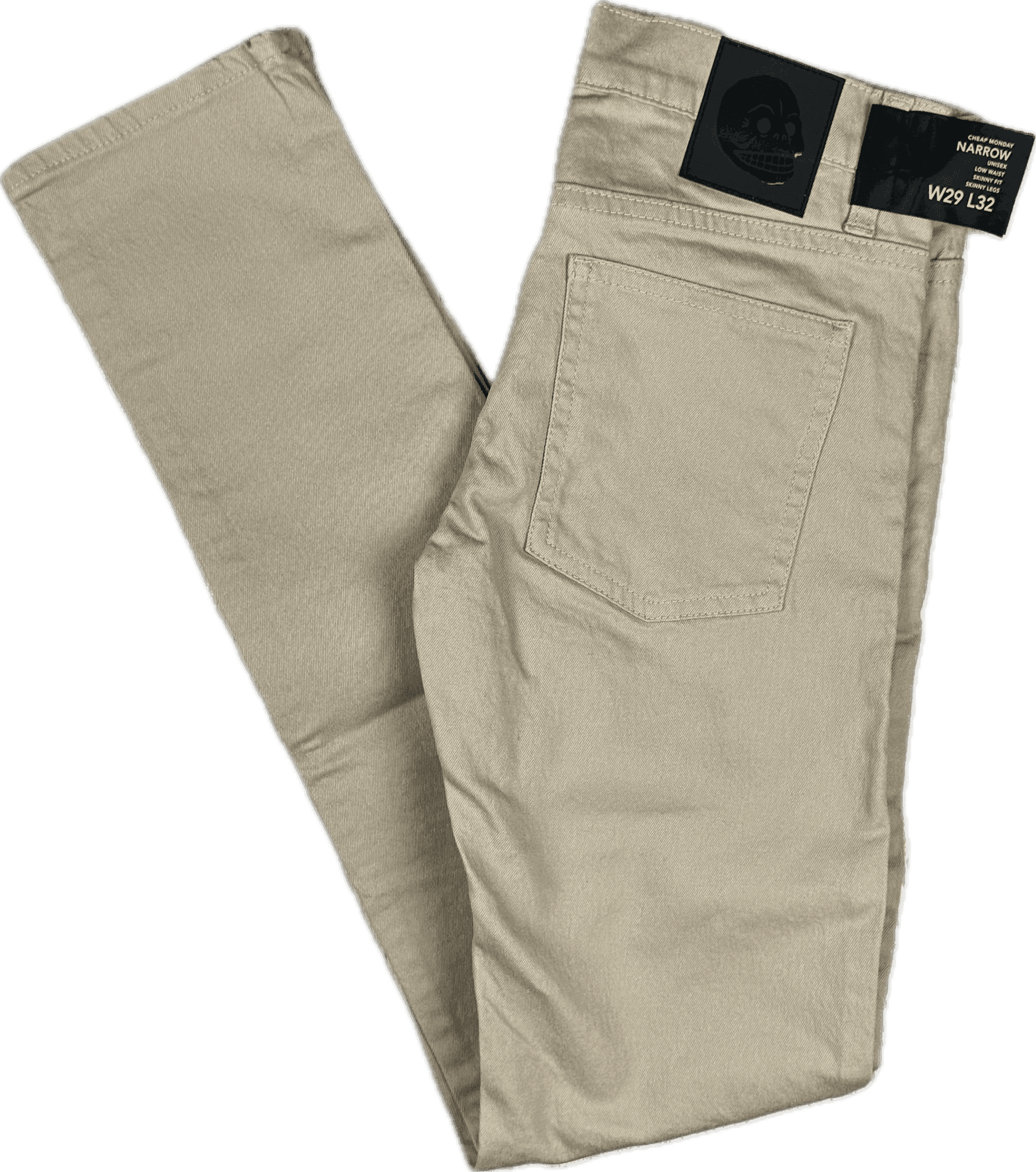 NWT - Cheap Monday 'Narrow Beige' Skinny Jeans - Size 29//32 — photo 2 of 6
