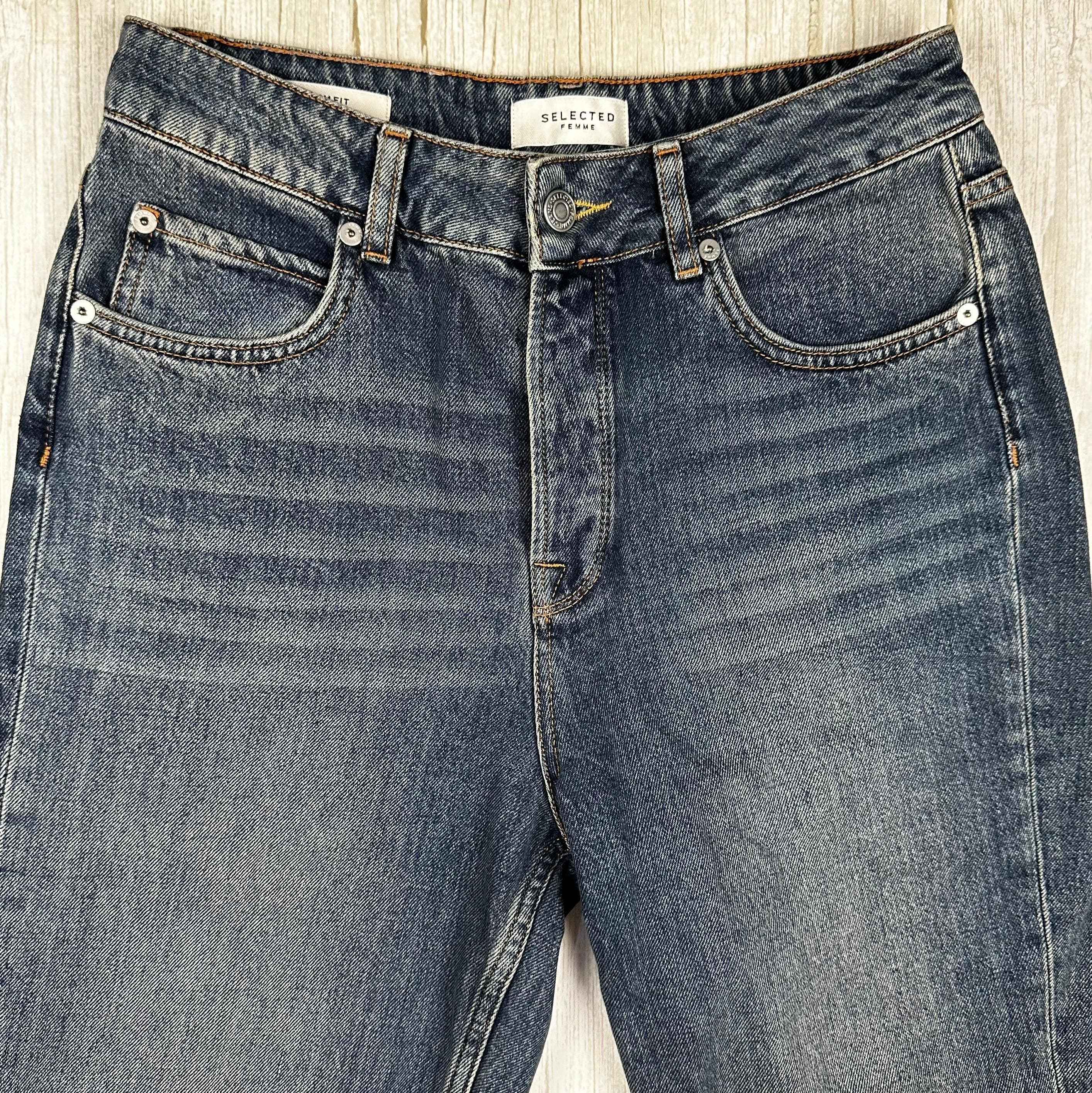 Selected Femme Tapered 'Mom Fit' Jeans - Size 28 — photo 4 of 8