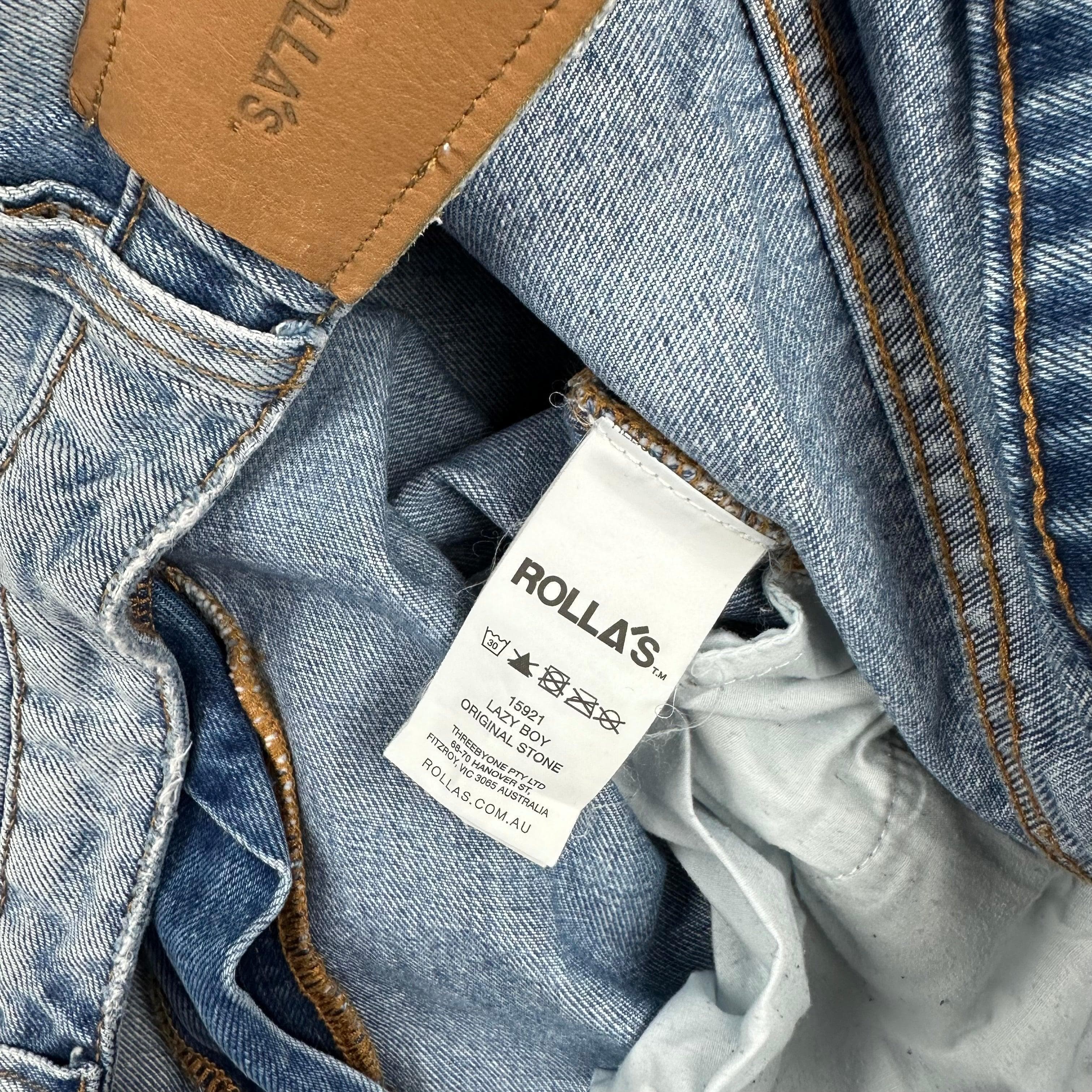 ROLLAS Mens 'Lazy Boy' Loose Fit Crop Jeans - Size 32" — photo 6 of 9