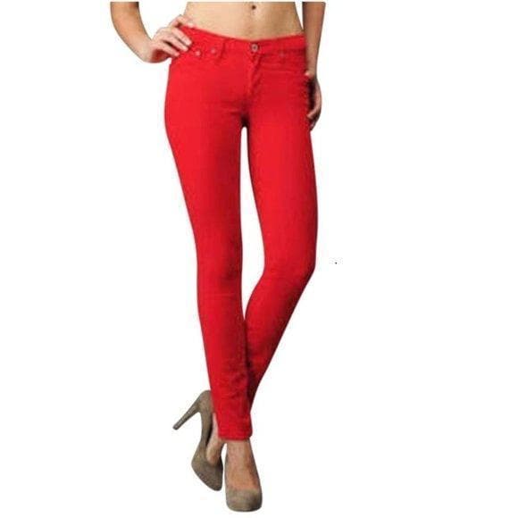 AG Adriano Goldschmied 'the Stilt' Cigarette Slim Fit Orange Jeans- Size 30R — photo 1 of 9