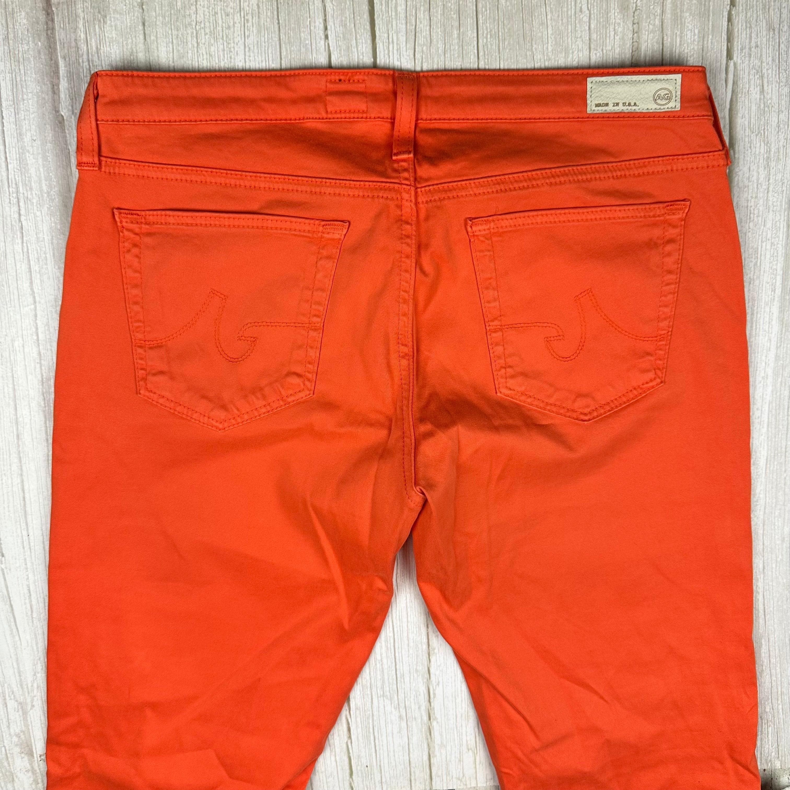 AG Adriano Goldschmied 'the Stilt' Cigarette Slim Fit Orange Jeans- Size 30R — photo 4 of 9